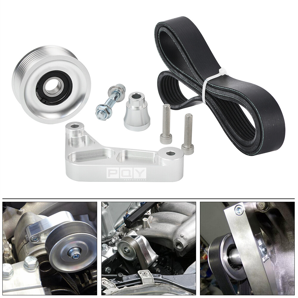 EP3 Idler Pulley Kit Adjustable For Honda Civic SI K24 K Swap Belt Tensioner Kit