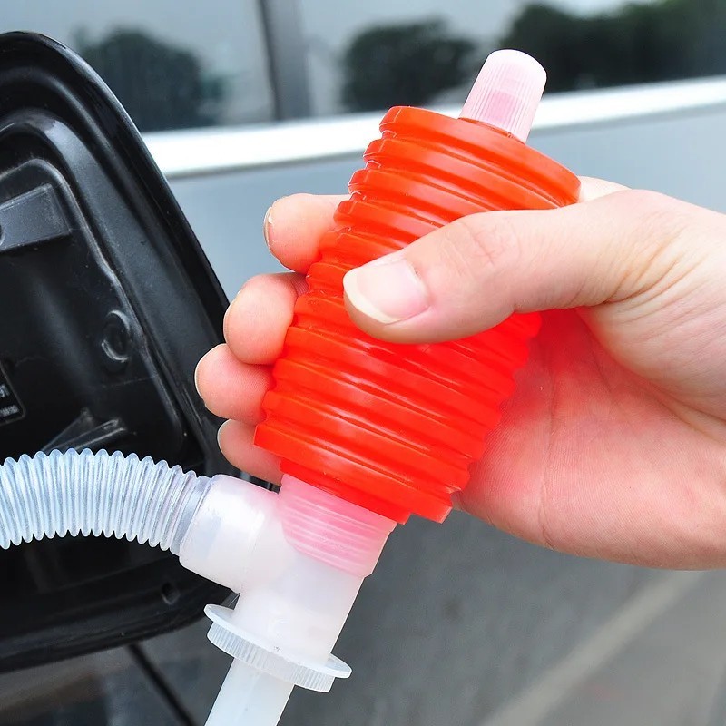 Universal Car Siphon Pump Liquid Gas Fuel Oil Water Hose Transfer Manual Sucker