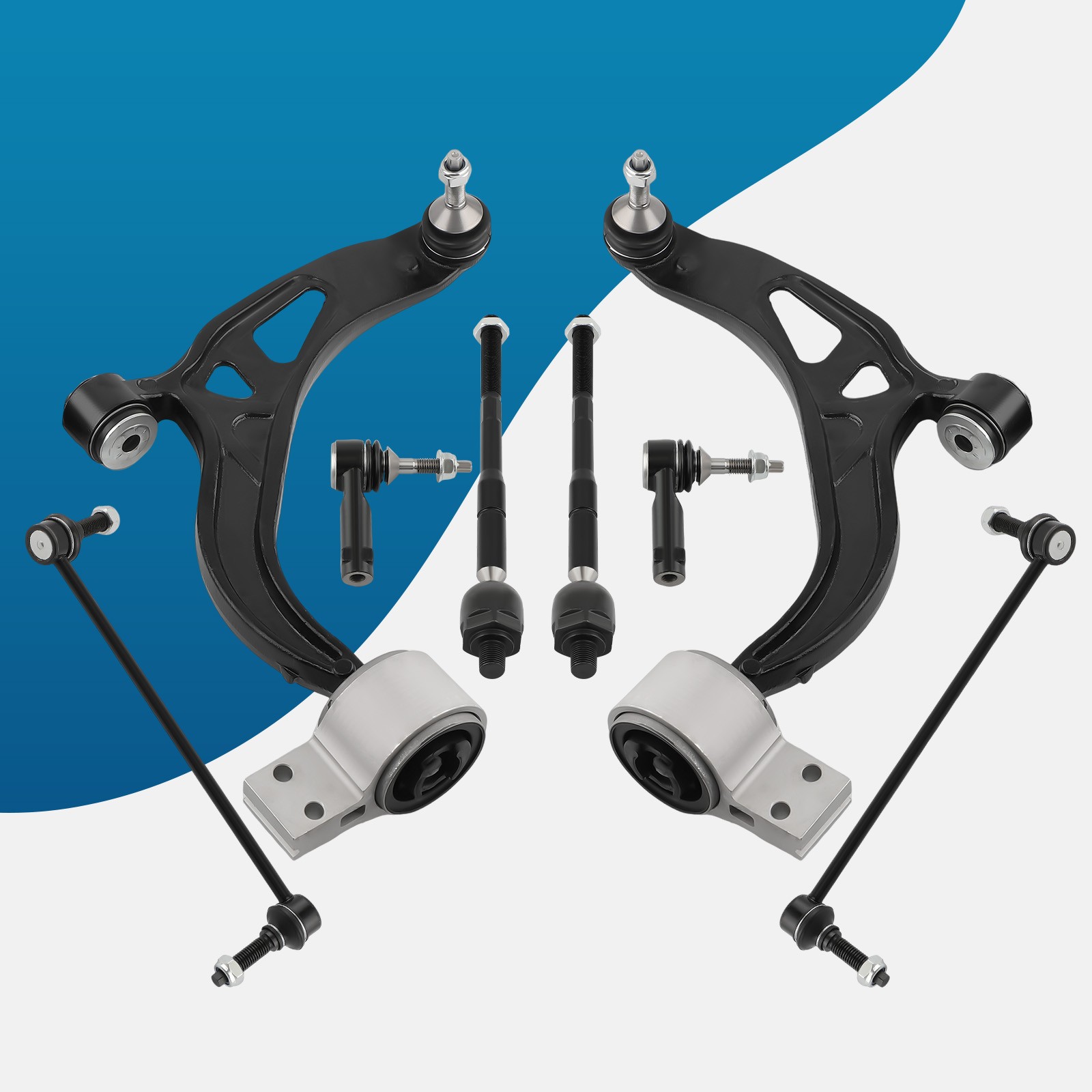 8x Front Lower Control Arms w/ Ball Joints For 2011-2015 2016 2017 Ford Explorer