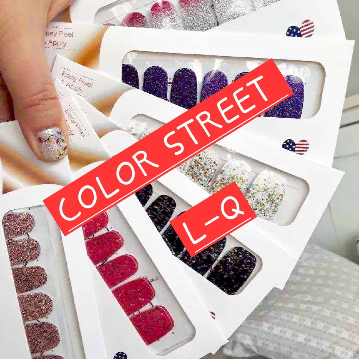 🎯I've Got them!!🎯 NEW/SEALED *Color Street Nail Polish Strips L-Q