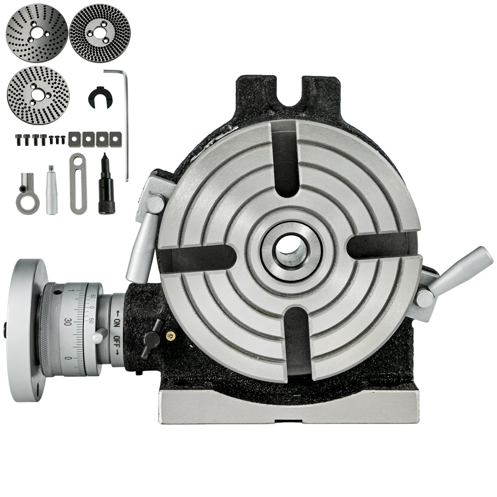 6" Rotary Table Horizontal Vertical Dividing Plates for Milling Machine