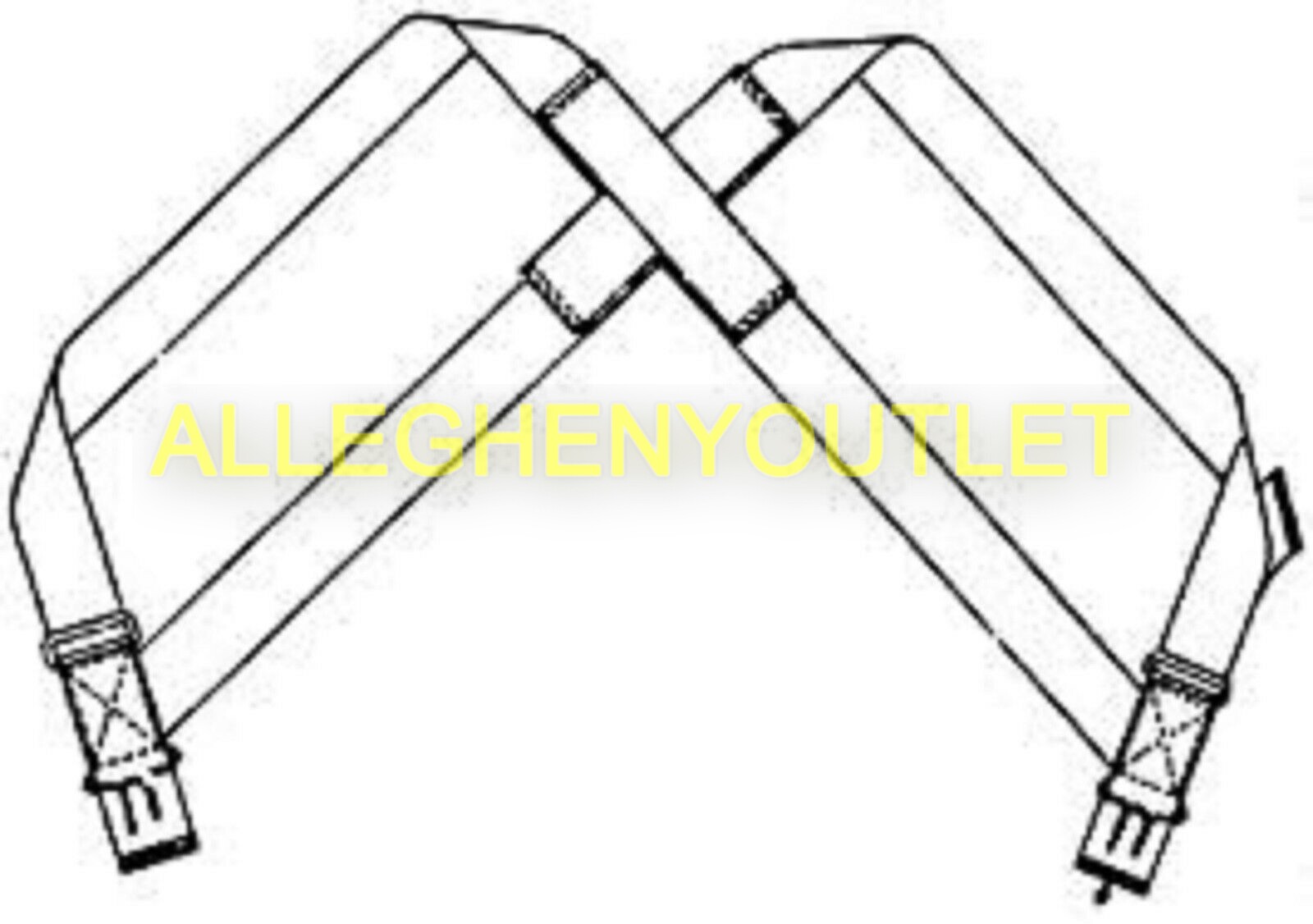 U.S MILITARY PANT TROUSER SUSPENDERS ELASTIC M-1950 USA MADE OD NEW