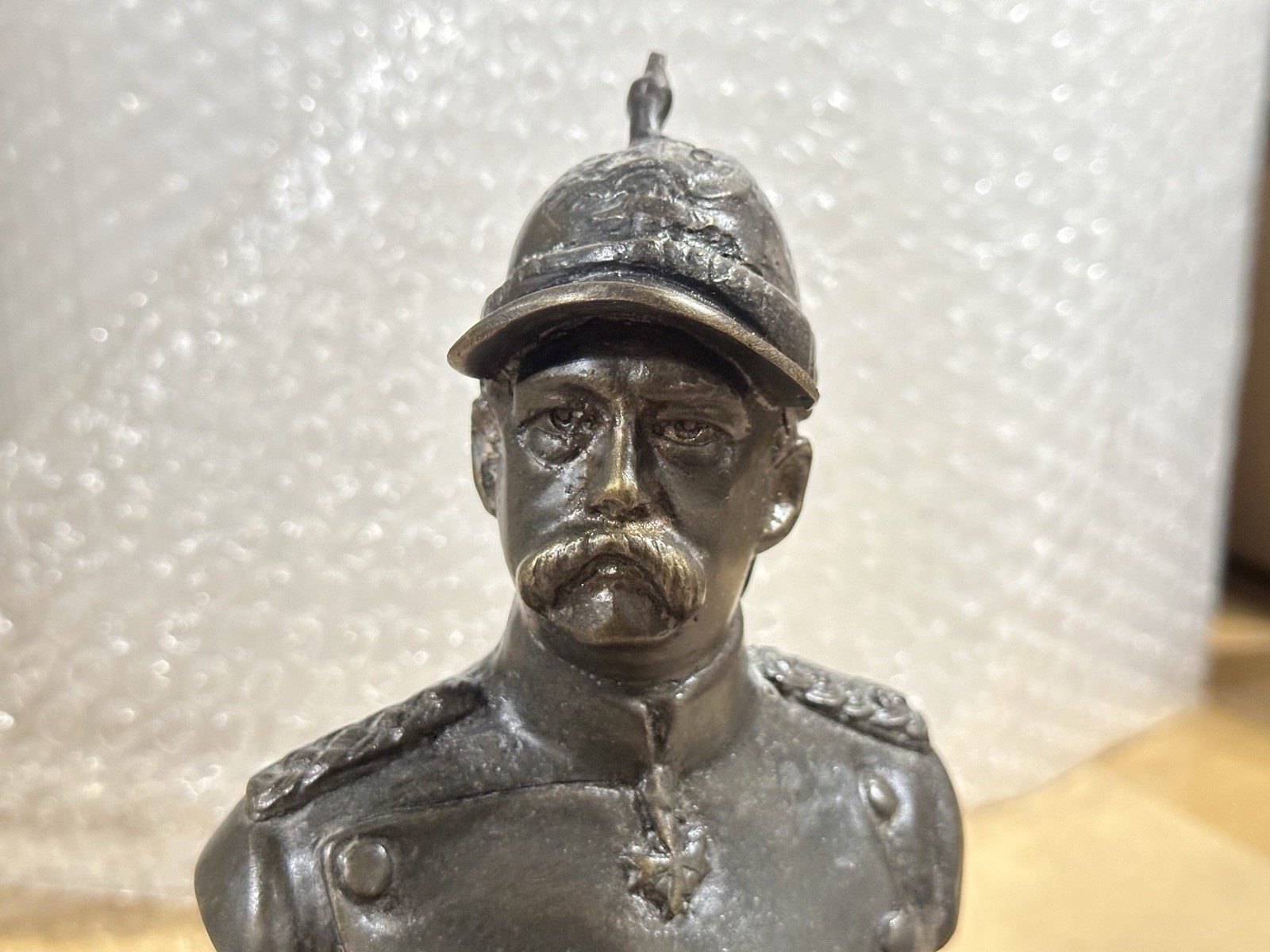 COOL! German Otto Von Bismarck Desk Statue Bronze Good Condition!