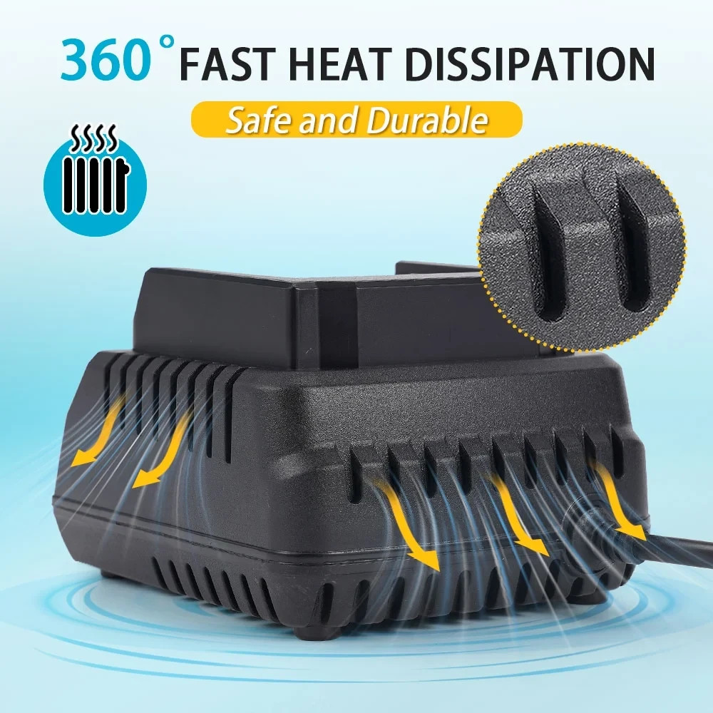 21V Battery Charger Universal Charger Portable Electric Tool Charging Station US