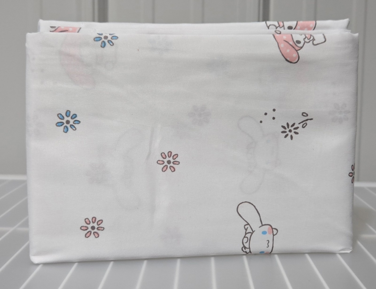 Hello Kitty Character & Logo Print Microfiber Twin Size Flat Sheet ONLY
