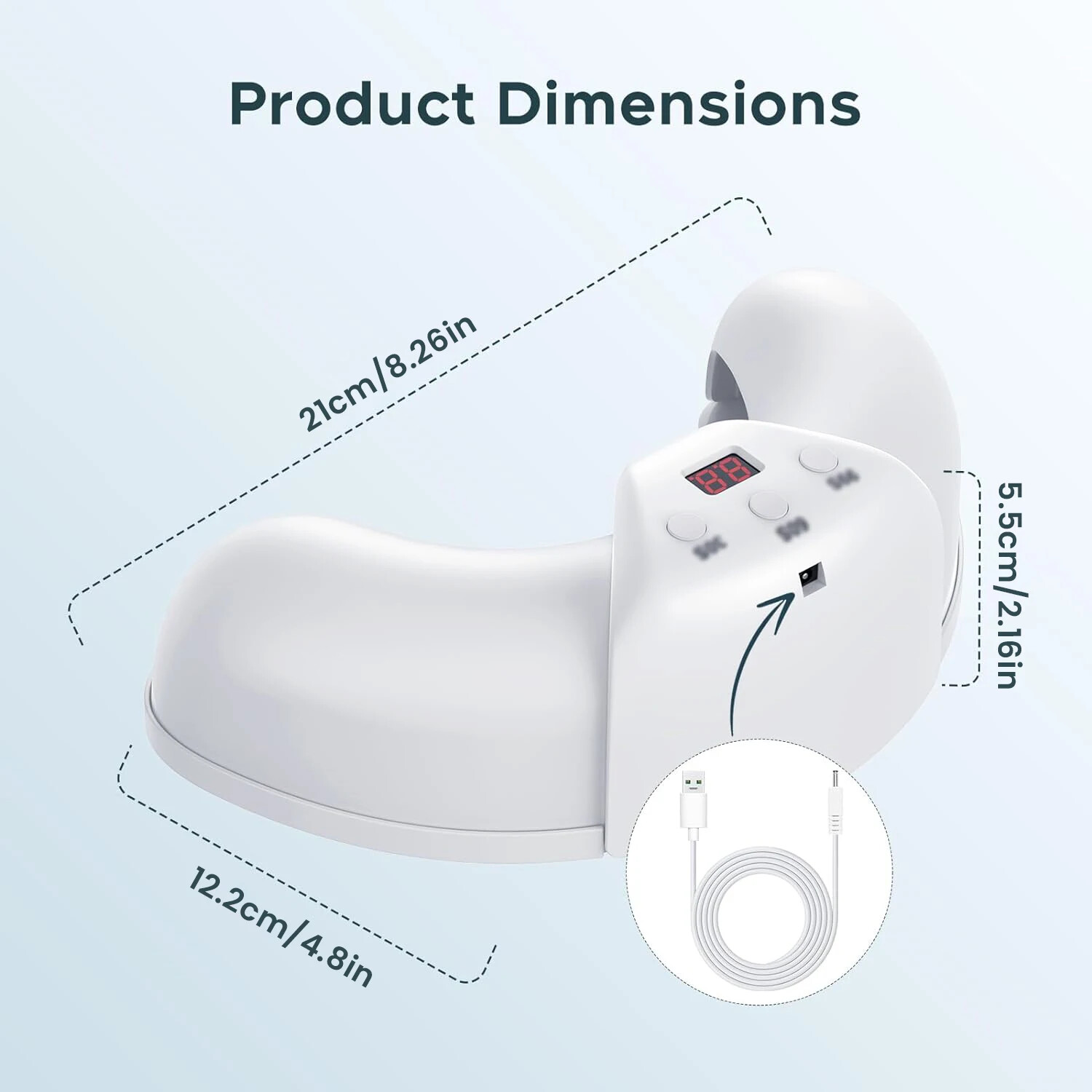 Nail Fungus Laser Nail Fungus Cleaning LED Light Device for Multiple Toenail US