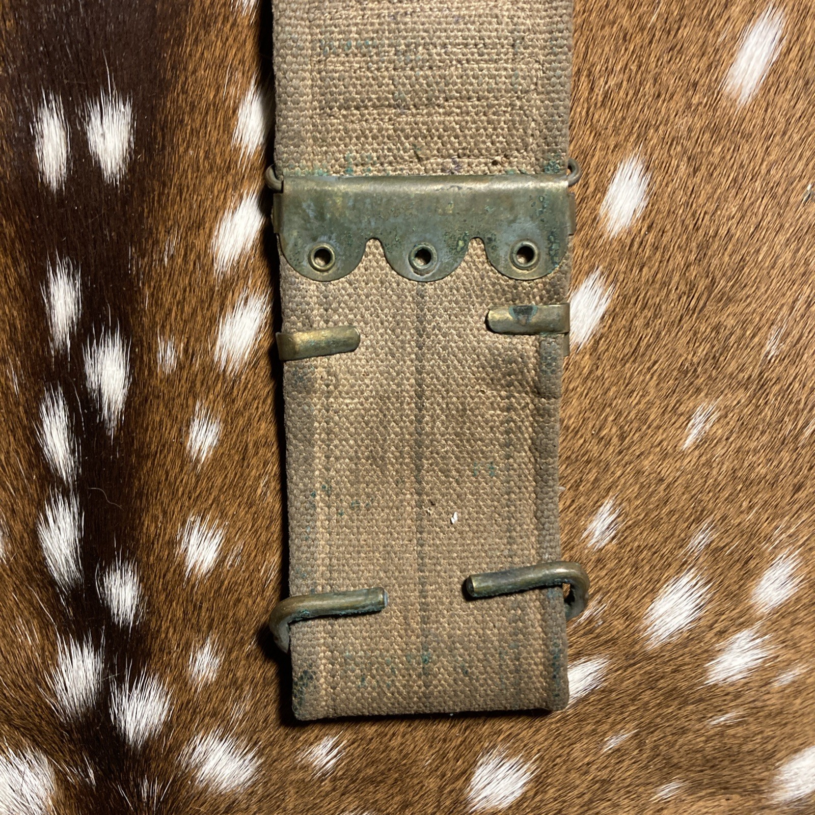 SPANISH AMERICAN WAR U.S. KRAG AMMO CANVAS BELT 45 SLOTS 30-40 Krag ?