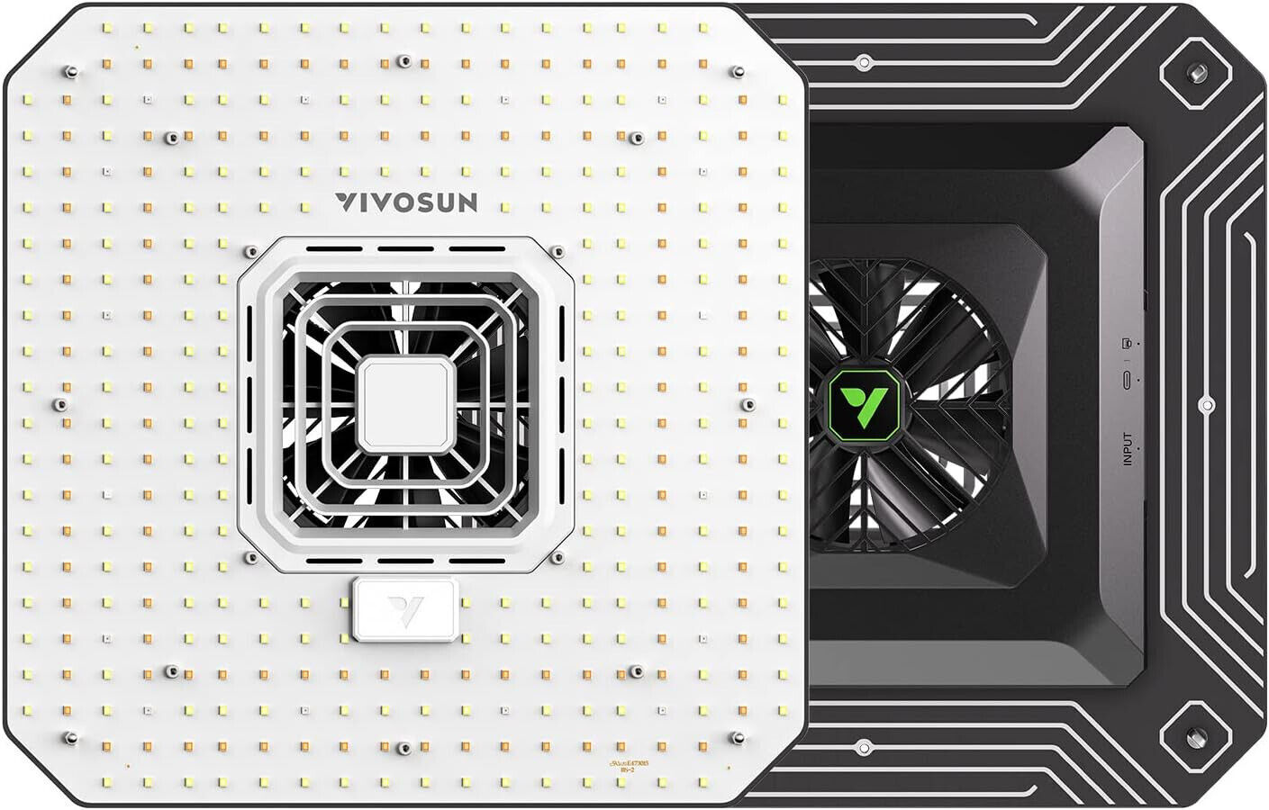 VIVOSUN Smart Grow Tent Kit 2-in-1 GrowLight w/ Circulation Fan Carbon Filter