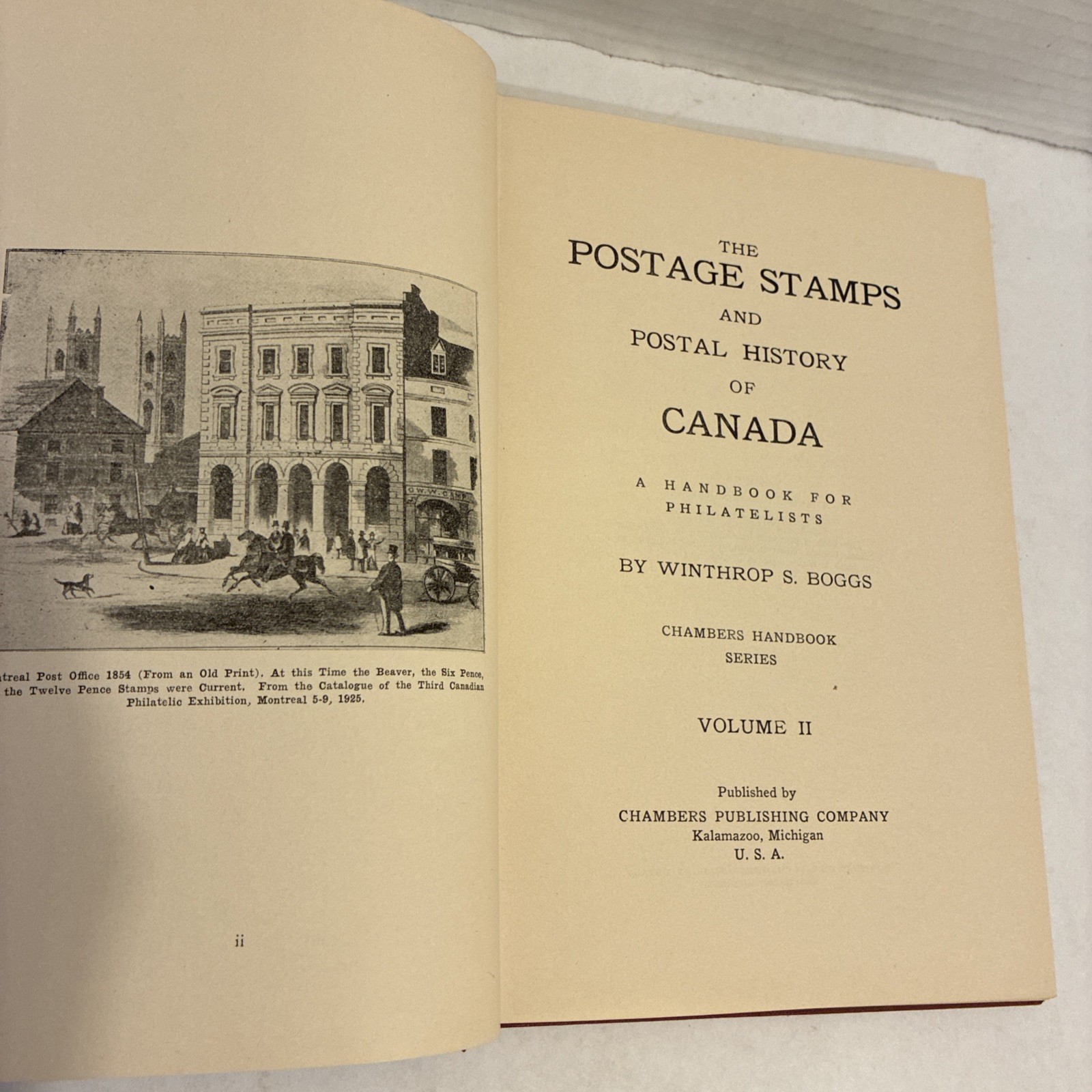 Canada Stamps and Postal History Book, Winthrop S. Boggs 1945 Edition, 2 Volumes