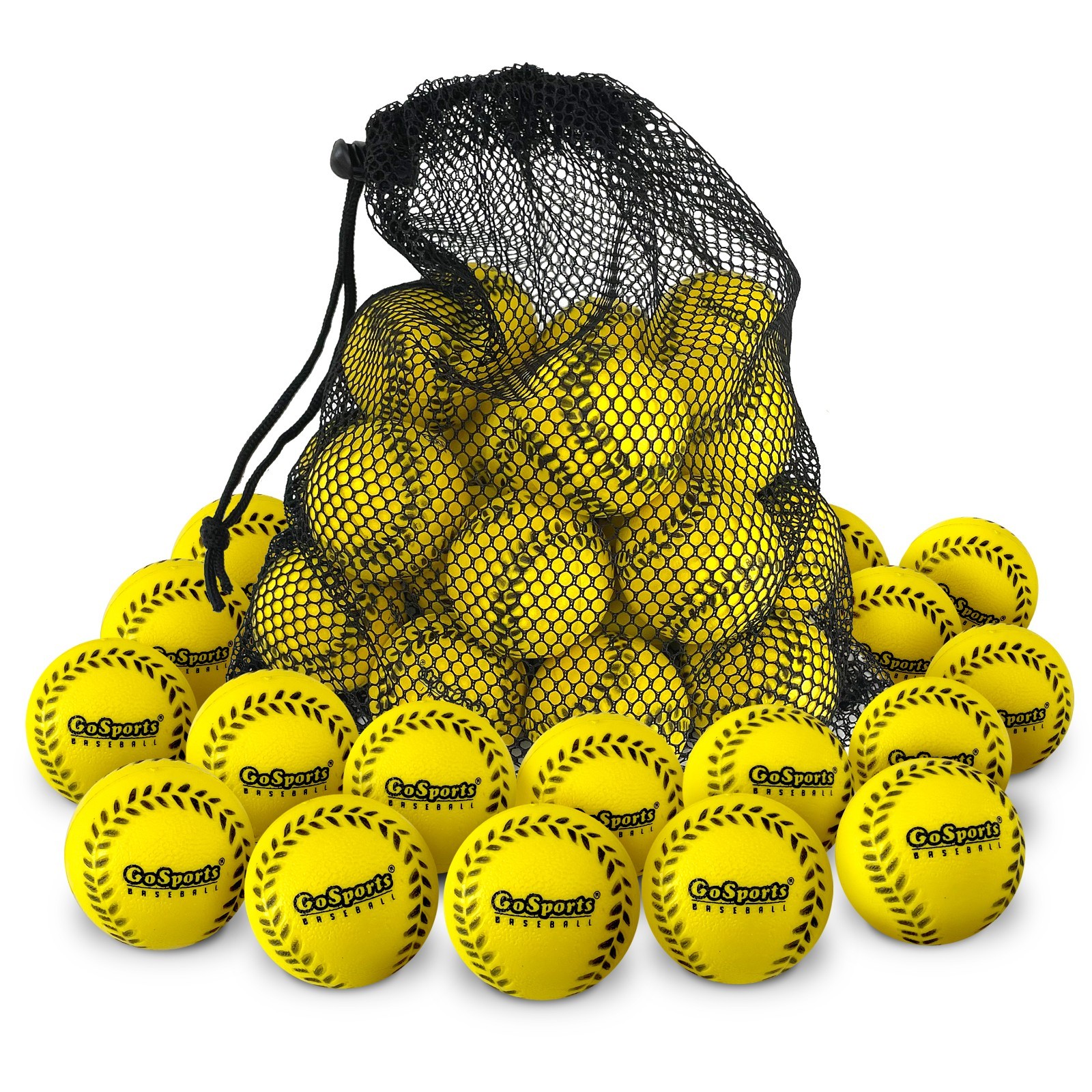GoSports Mini Foam Baseballs for Pitching Machines and Batting Accuracy Training