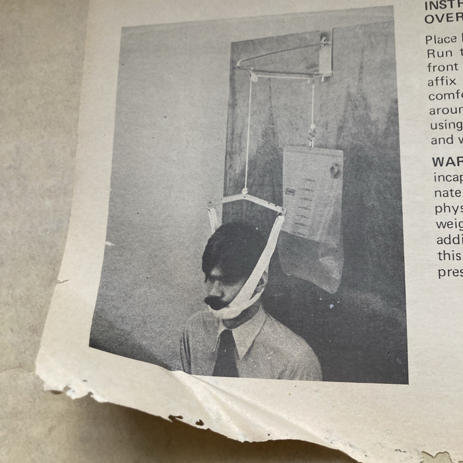 NOS Pasco Over the Door Traction Set Head Halter Vintage Style Medical Oddities