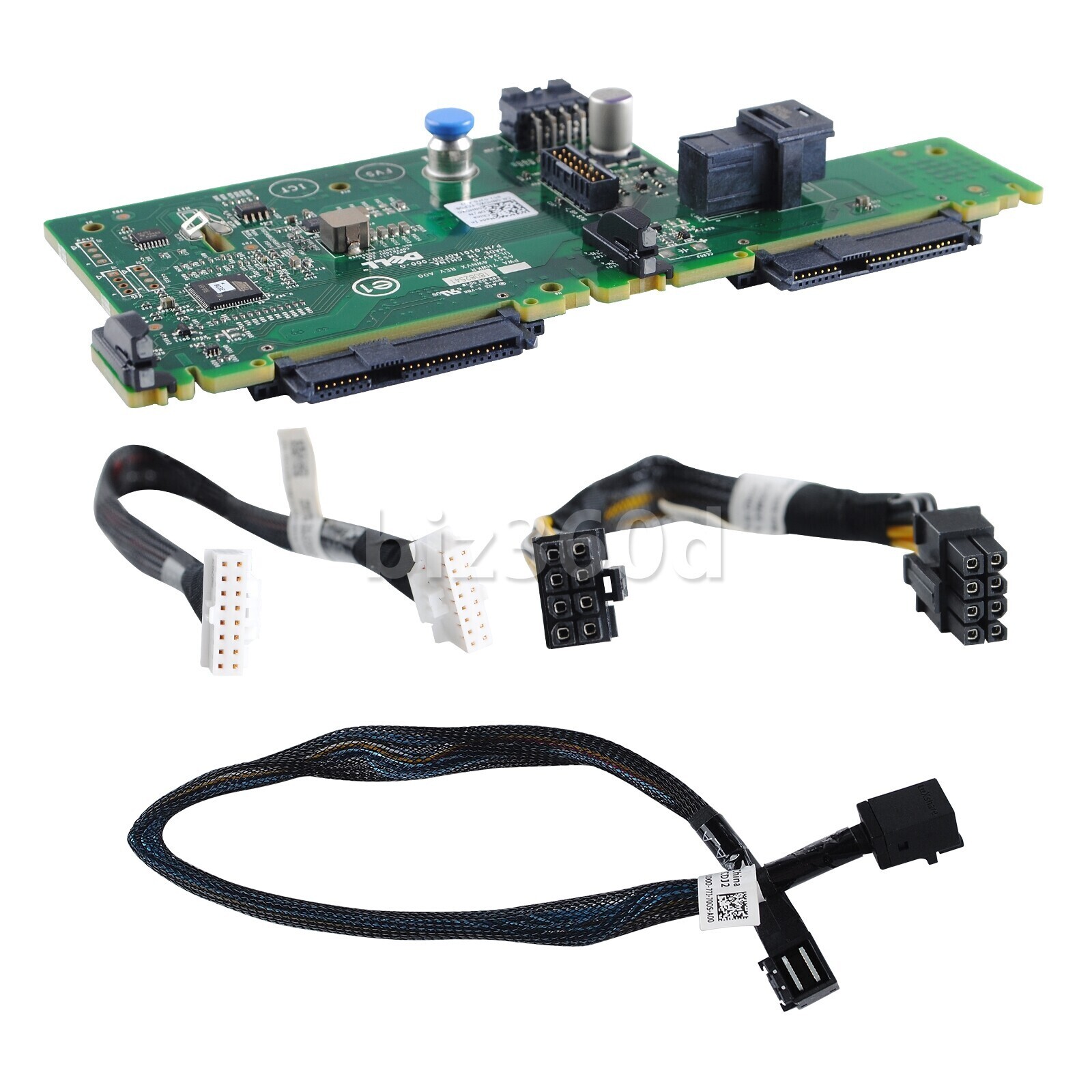 Dell R730xd 2x 2.5" SFF Rear Flex Bay HDD Backplane with Cable 6WNVX NHDXG USA