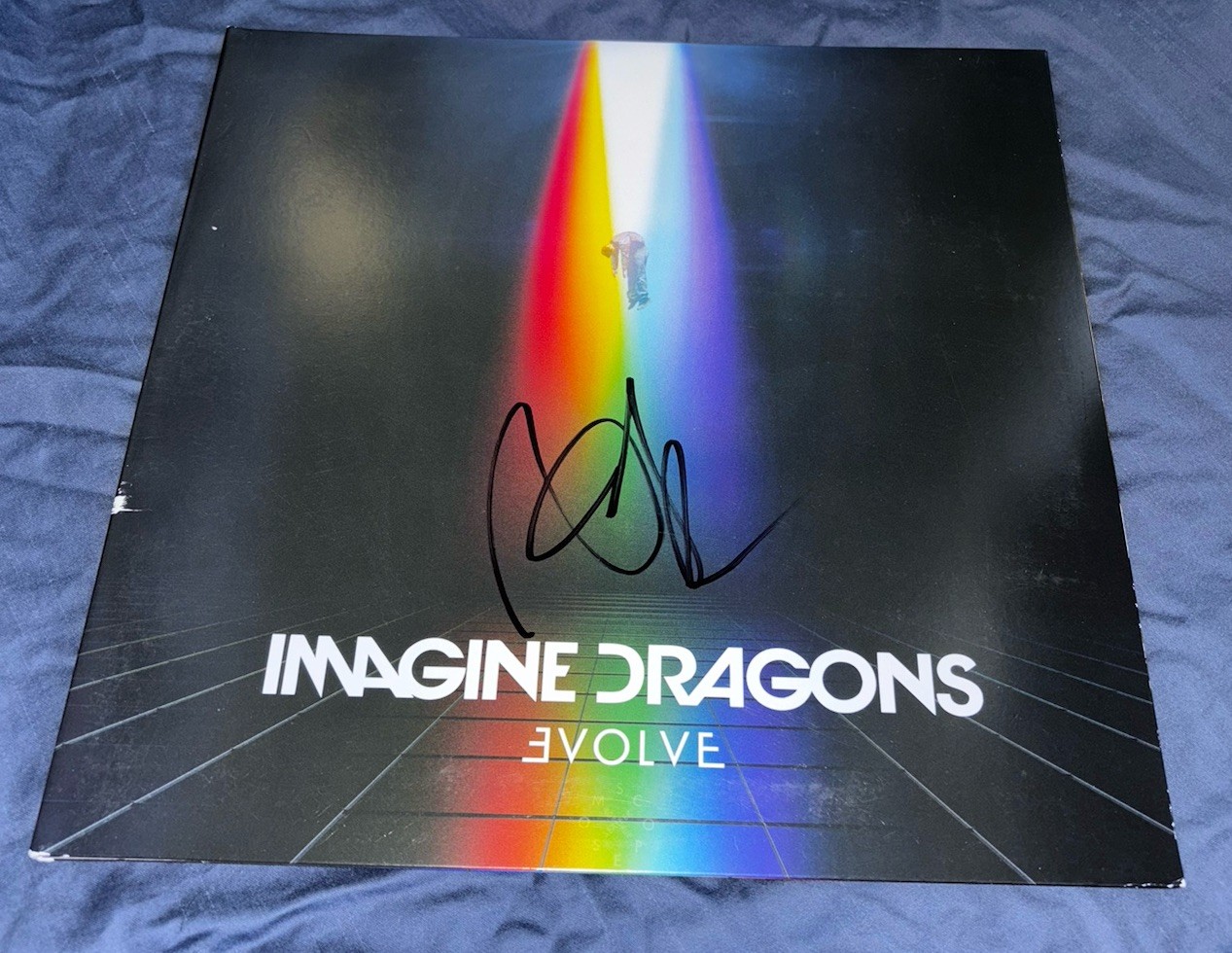 Dan Reynolds Signed Imagine Dragons Vinyl Album Evolve