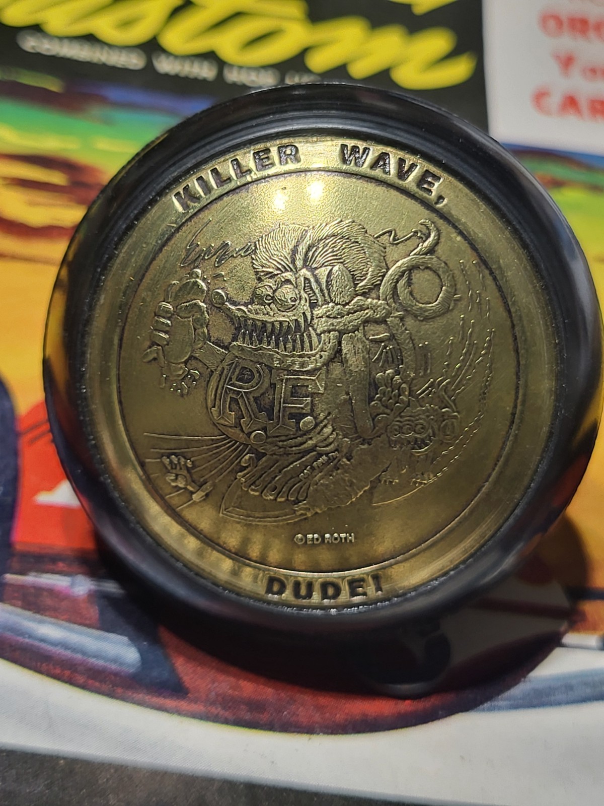 RAT FINK SHIFT knob HOTROD RATROD SCTA TROG ED BIG DADDY ROTH BARRIS CHOPPER