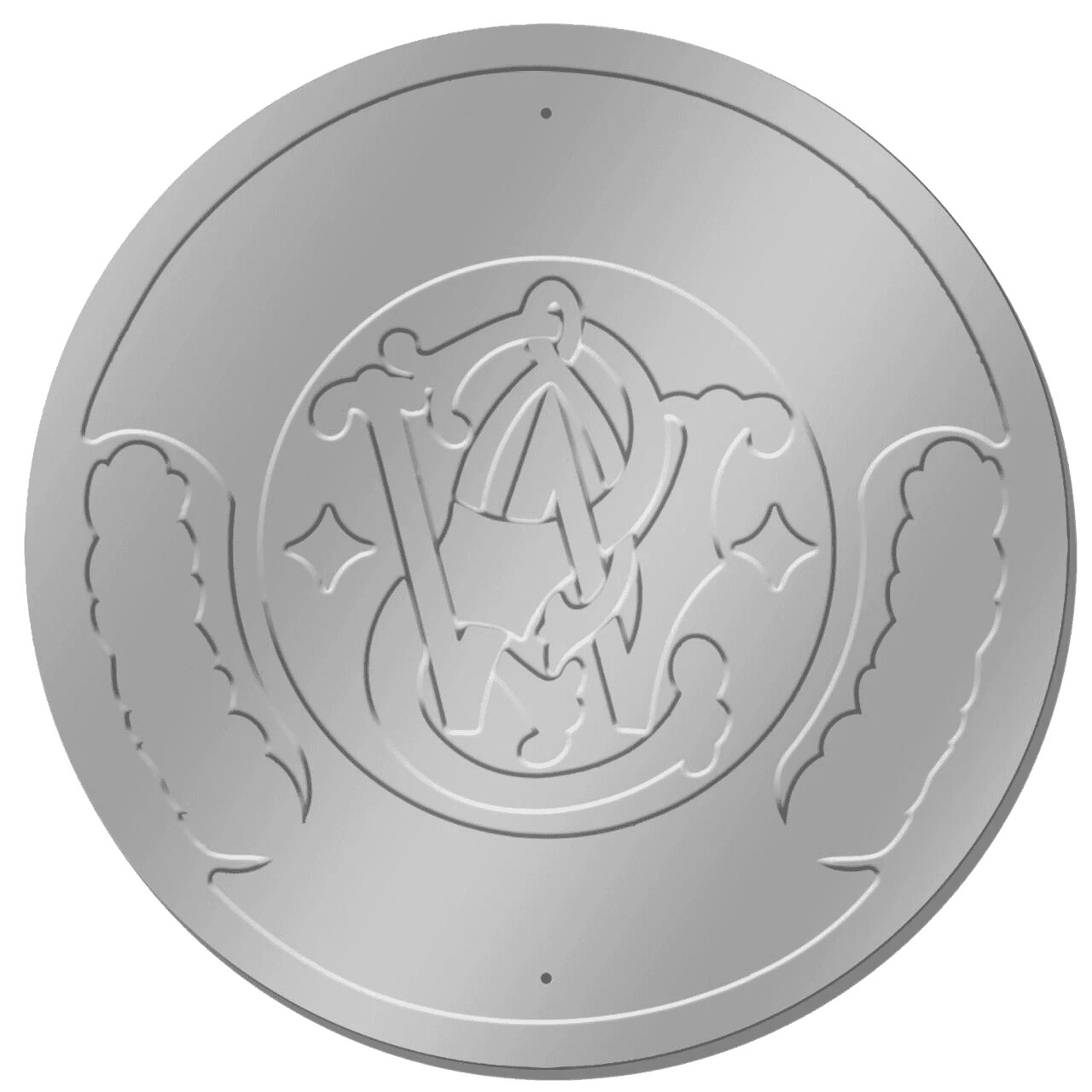 Smith & Wesson Round FULLY EMBOSSED Sign wall decor 11.75 " inch Made in USA