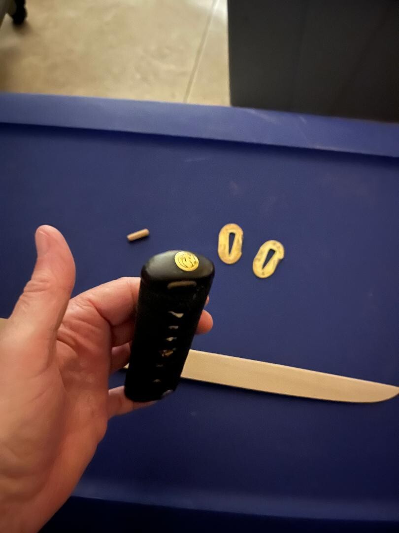 SAMURAI JAPANESE DAGGER TANTO SWORD & SCABBARD KOSHIRAE (ONLY) Z