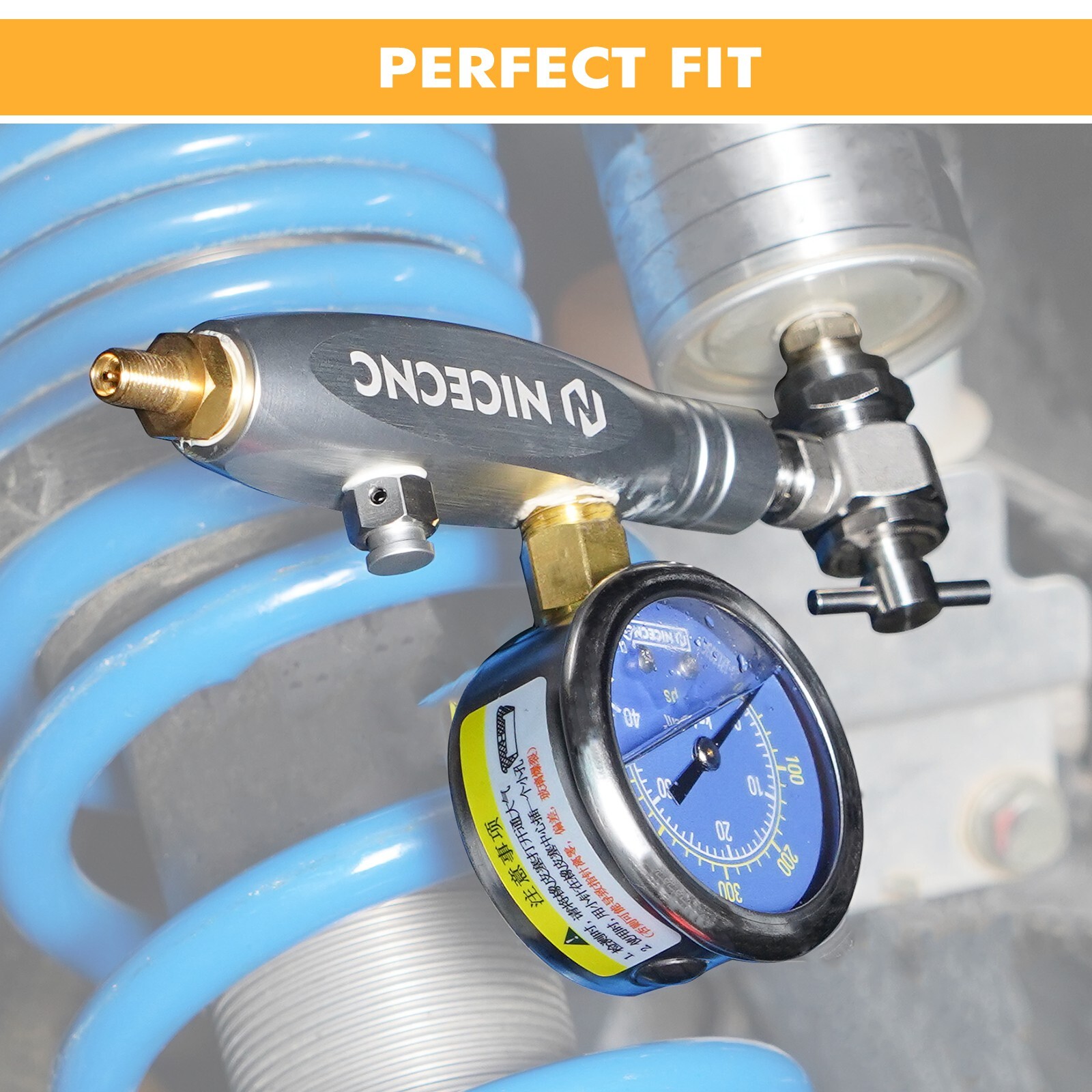 Universal Nitrogen Filling Tool Nitrogen Regulator Kit 600 PSI No Loss Chuck