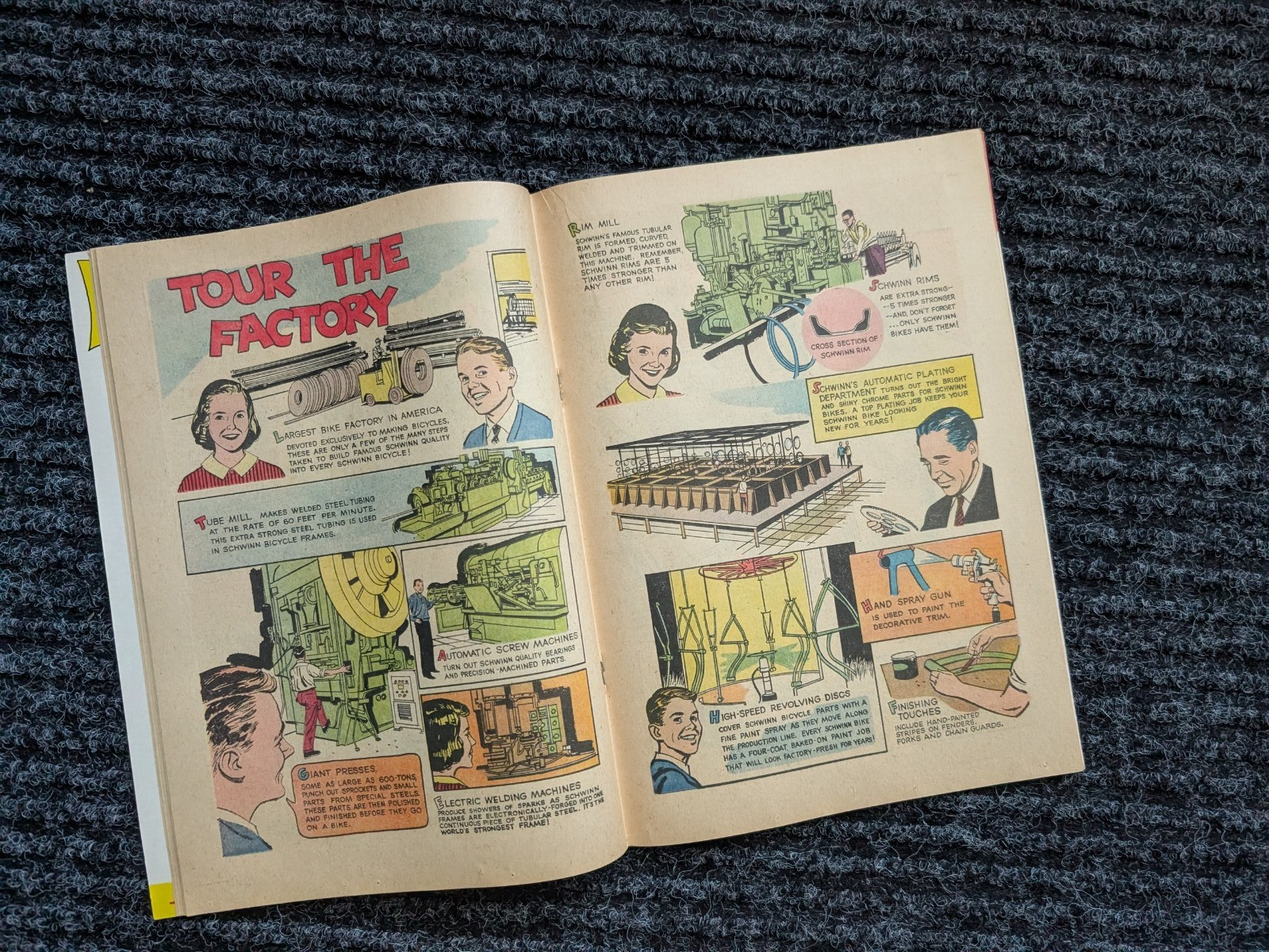 SCHWINN 1959 Bicycle Dealer Comic Book-Bike-original mint*Vintage Memorabilia