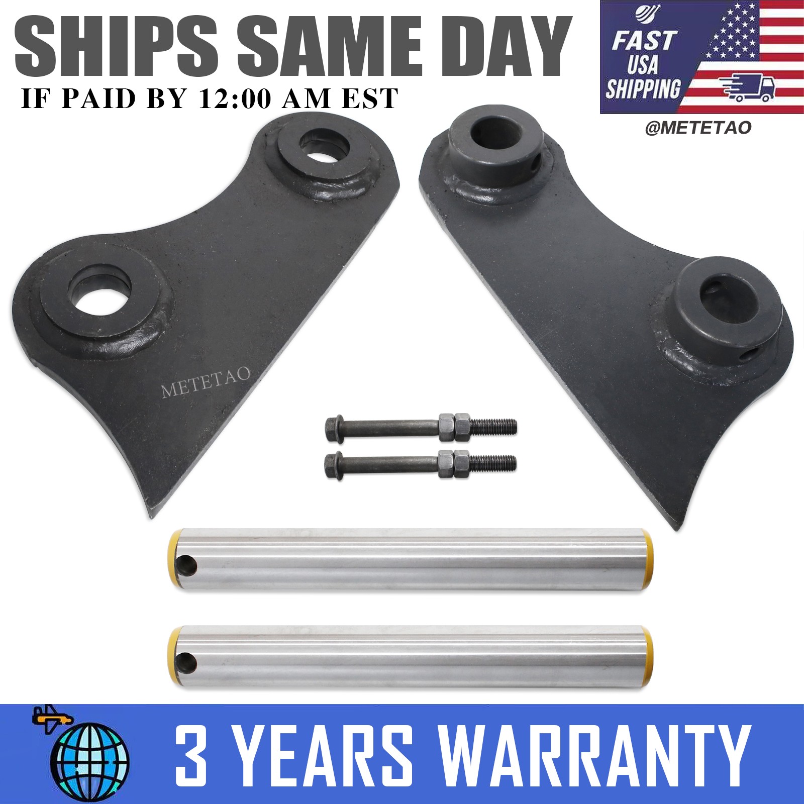 For Cat 305 305.5 306 Excavator bucket ears and pins Weld on 45mm 10-1/4" C- C