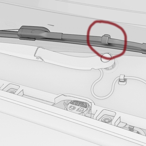 Honda 5x Windshield Wiper Arm Spray Hose Clip Tube Civic CR-V HR-V Accord Nozzle