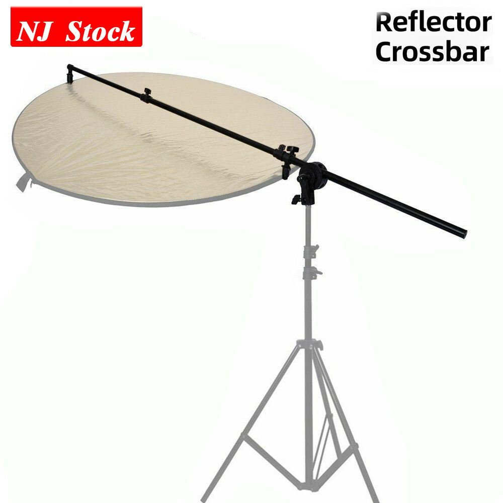 US 174cm Reflector Holder Crossbar PRO Studio Swivel Head Reflector Disc Arm