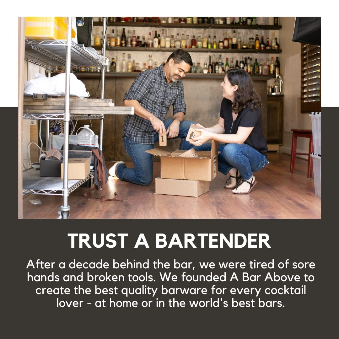 A Bar Above Stainless-Steel Cocktail Straws, Standard (Thin), Stainless Steel