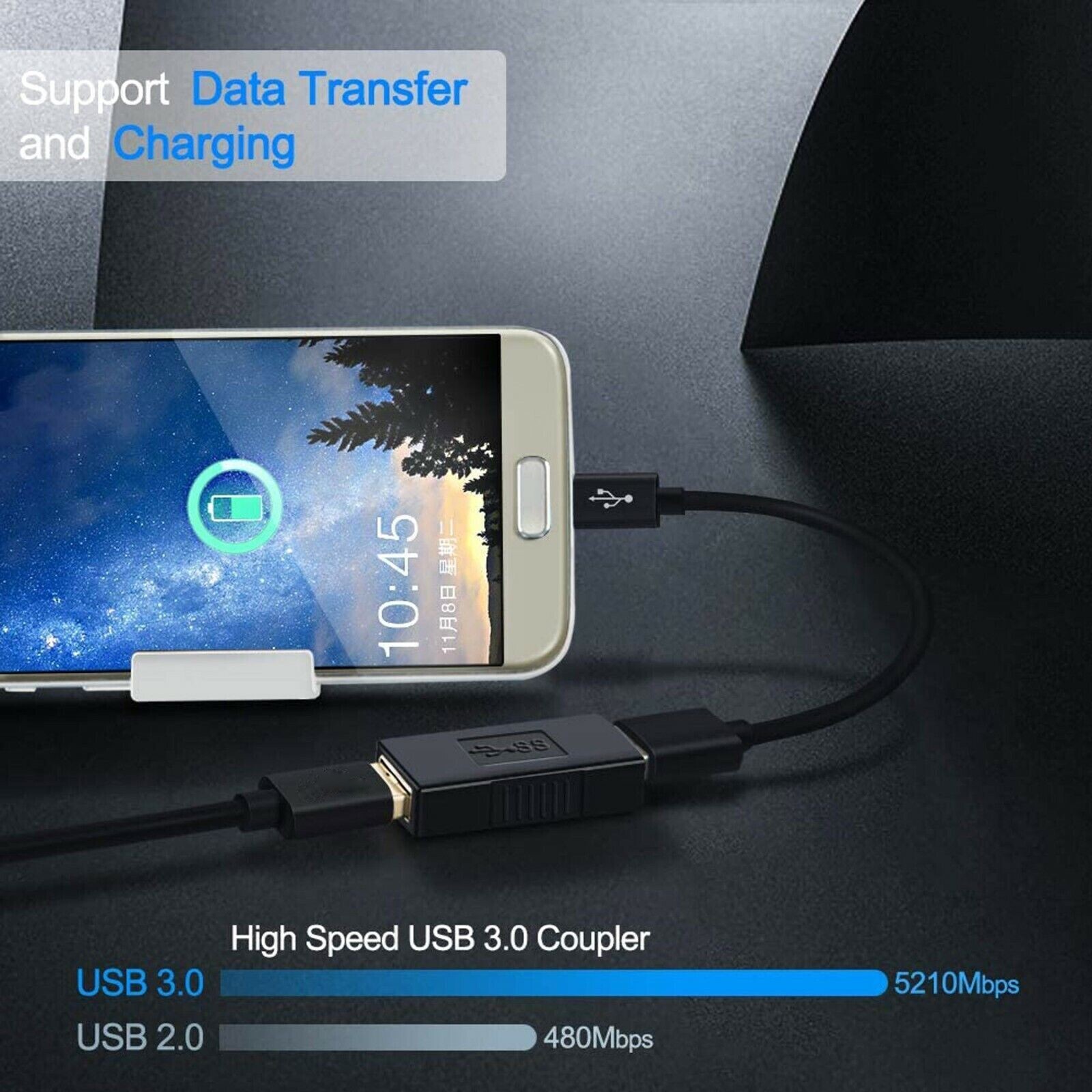 New USB 3.0 Type A Female to Female Adapter Coupler Gender Changer Connector US