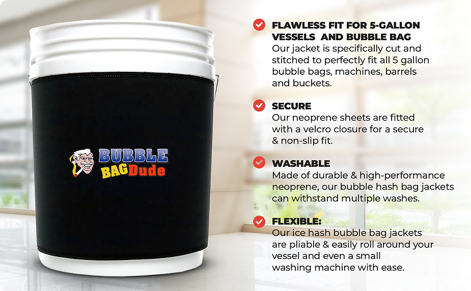 BUBBLEBAGDUDE Thermal Wrap Insulation for 5 Gallon Bubble Bag Bucket