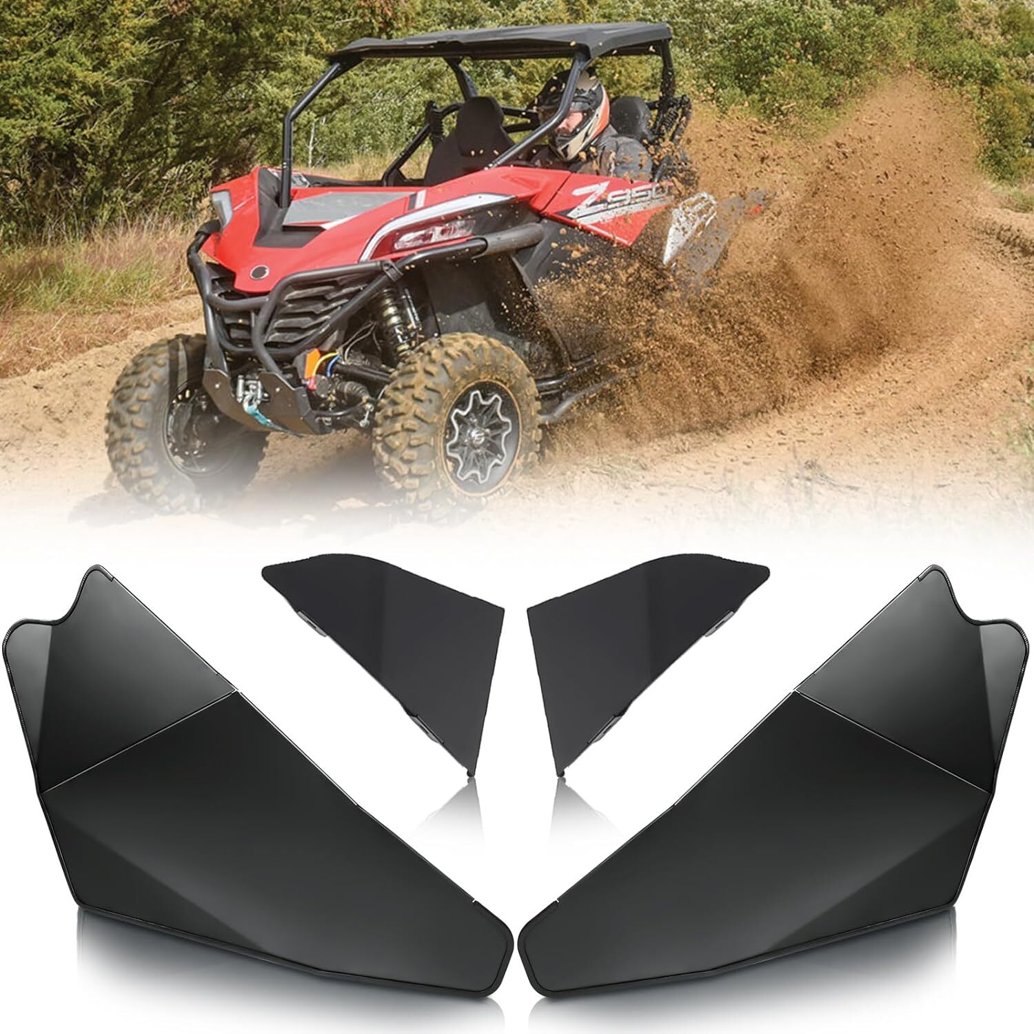 For 2020-2024 CFMOTO ZFORCE 950 Lower Door Half Panel Inserts 2 Doors Aluminum