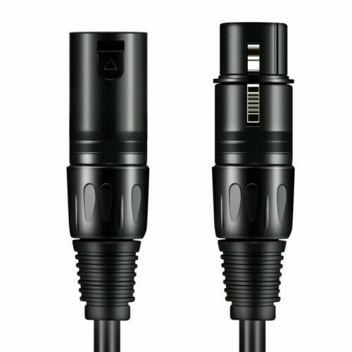 Premium XLR Male to Female All Sizes Microphone Cable Balanced 3 Pin Pro Grade