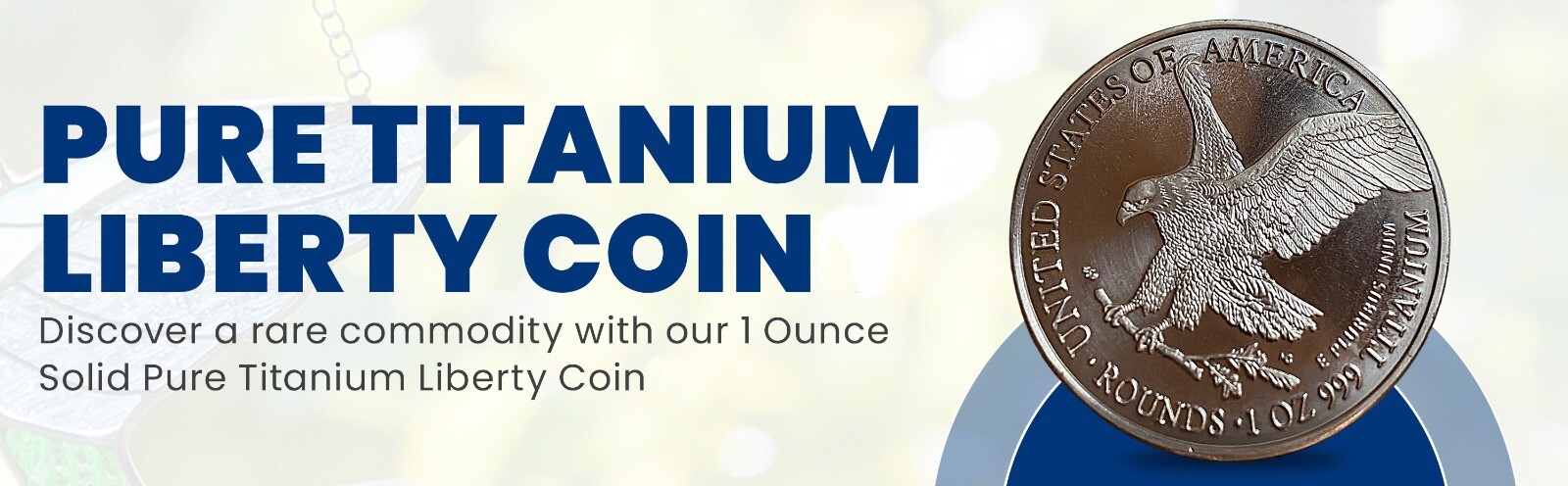 2023 American Eagle Liberty Walking Coin TROY OUNCE OZ .999 Pure TITANIUM Round