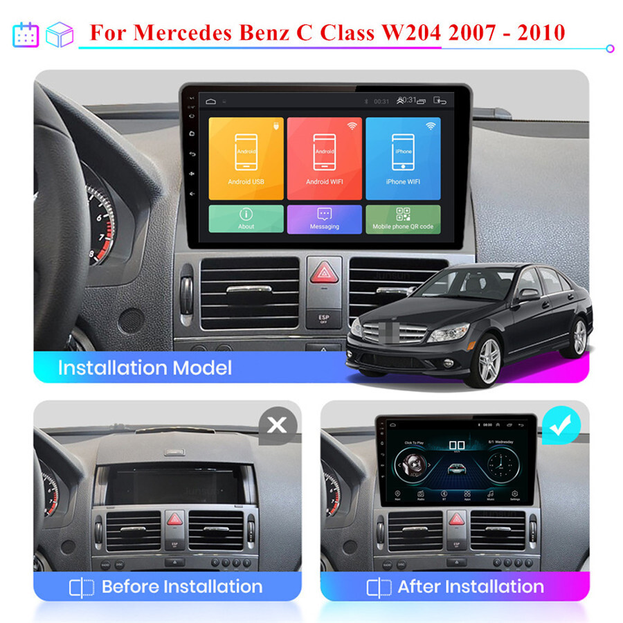 Touch Screen Car Multimedia Player USB RDS Fit For Mercedes Benz C300 2006-2011