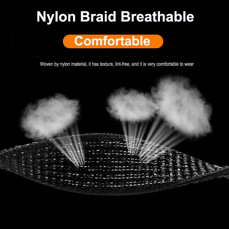 20mm 22mm Woven Nylon Sport Loop Watch Band Strap W/ Quick Release Spring Pins