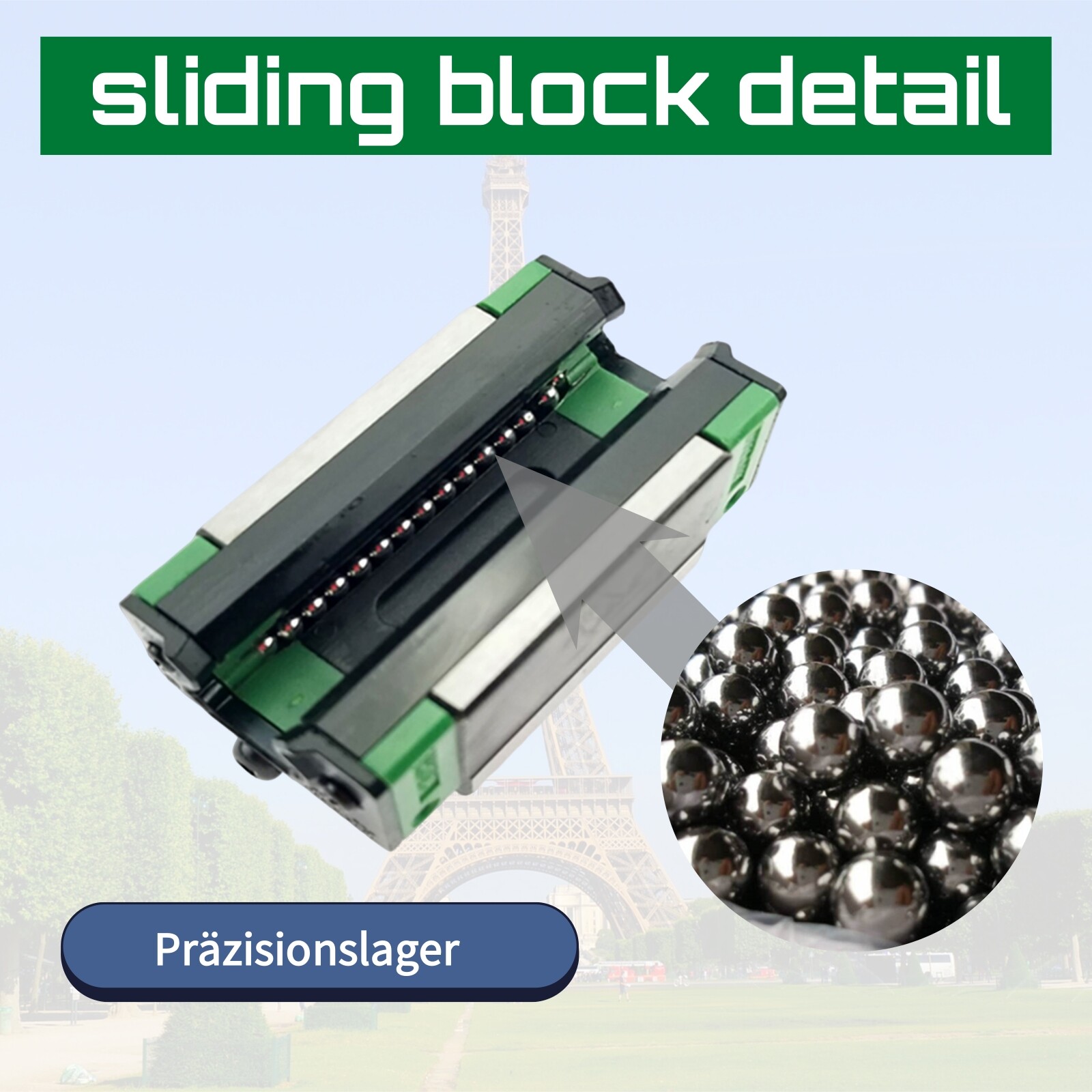 HGR15 HGR20 HGR25 2X Linear Rail Guide+4X HGH15/20/25CA Block 200-2000mm Set CNC