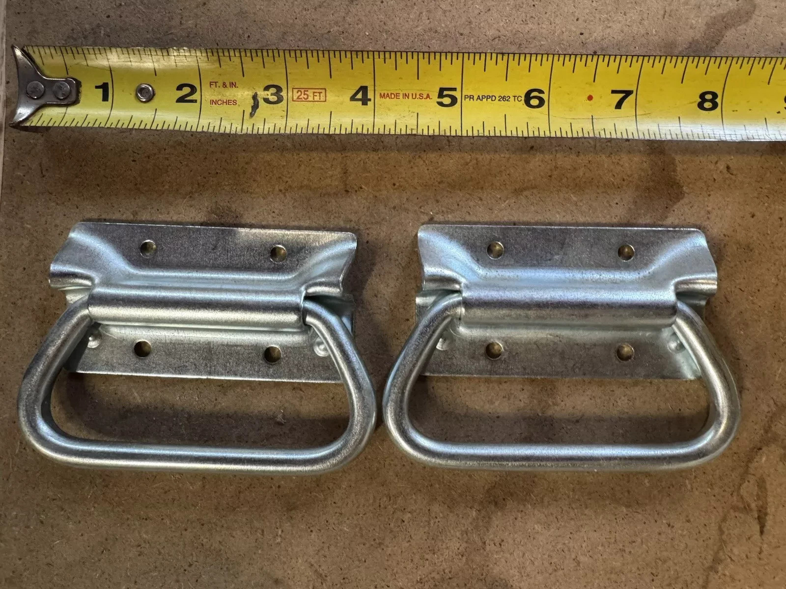 Qty 2 Nielsen/sessions  BOX CARRY HANDLE 4” NOS