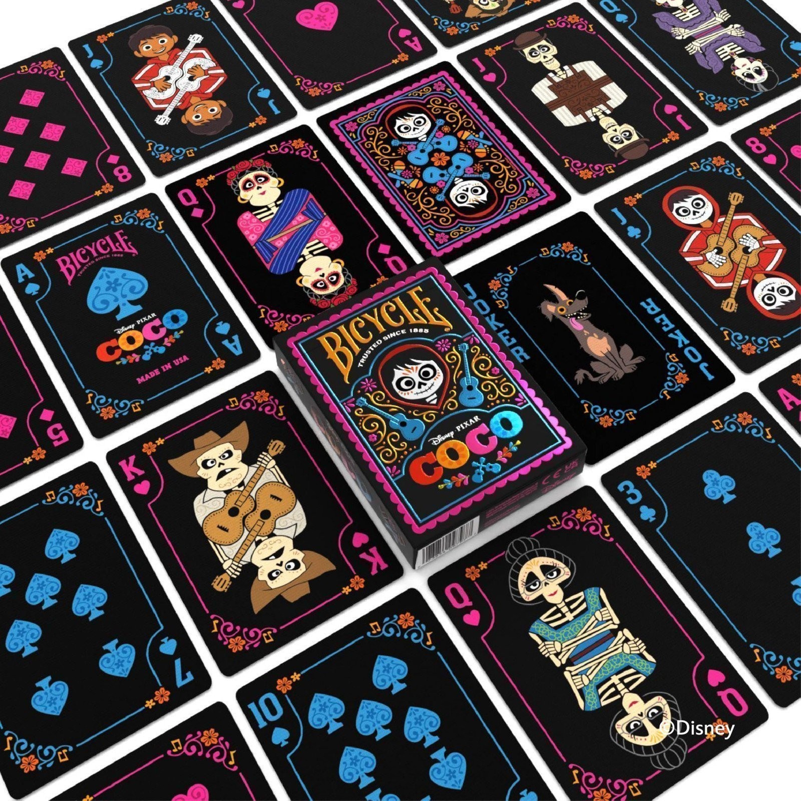 Bicycle Disney Coco Collectible Standard 52 Deck of Cards, Poker Size, Gifts,...