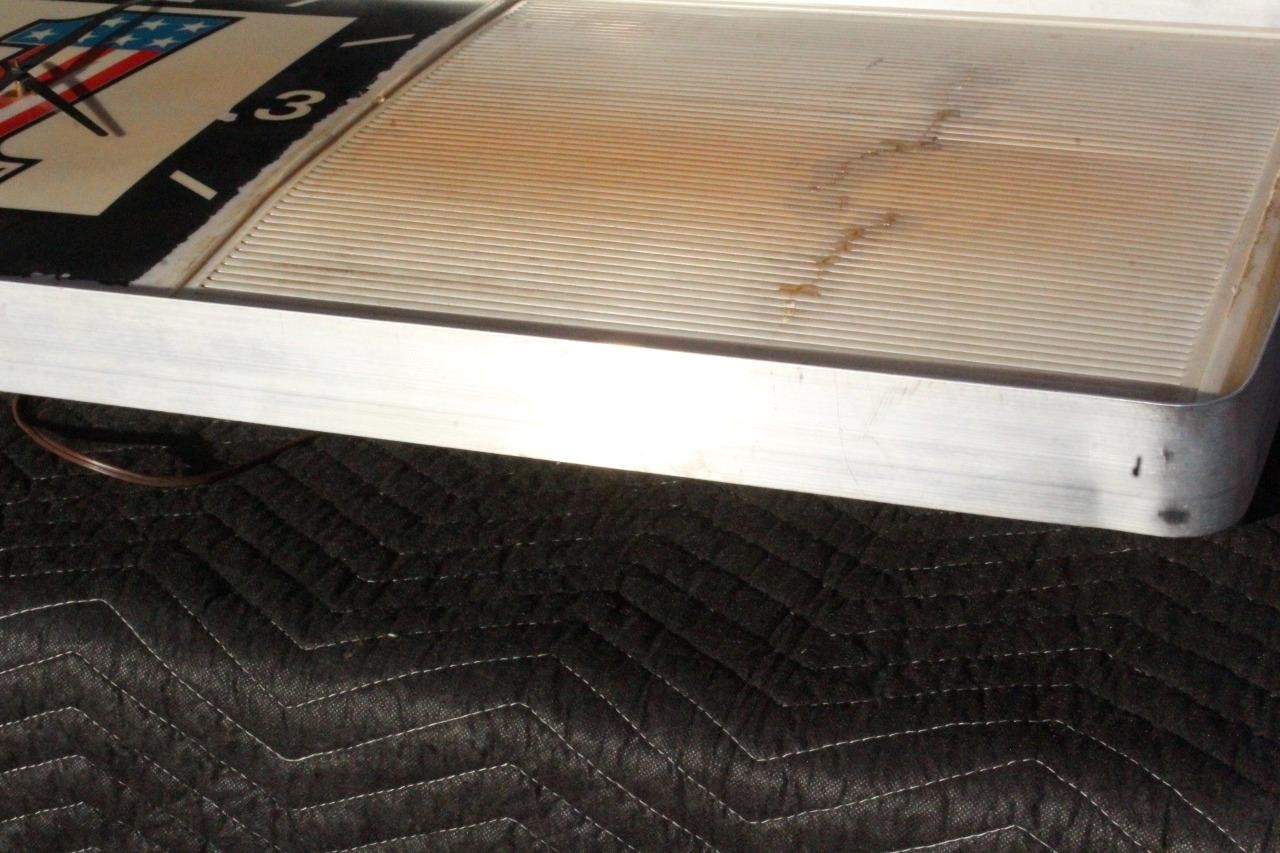 Vintage 1970s Harley Davidson AMF #1 Clock Menu Board Sign Sportster Chopper