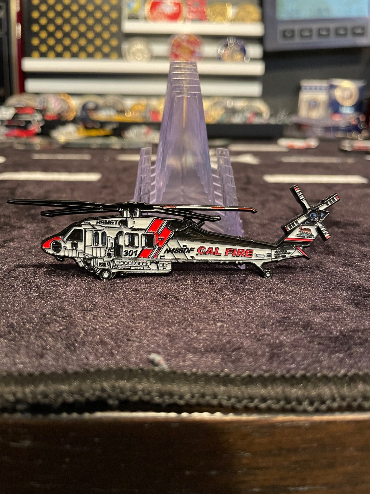 Cal Fire Firehawk Helicopter Hemet challenge coin