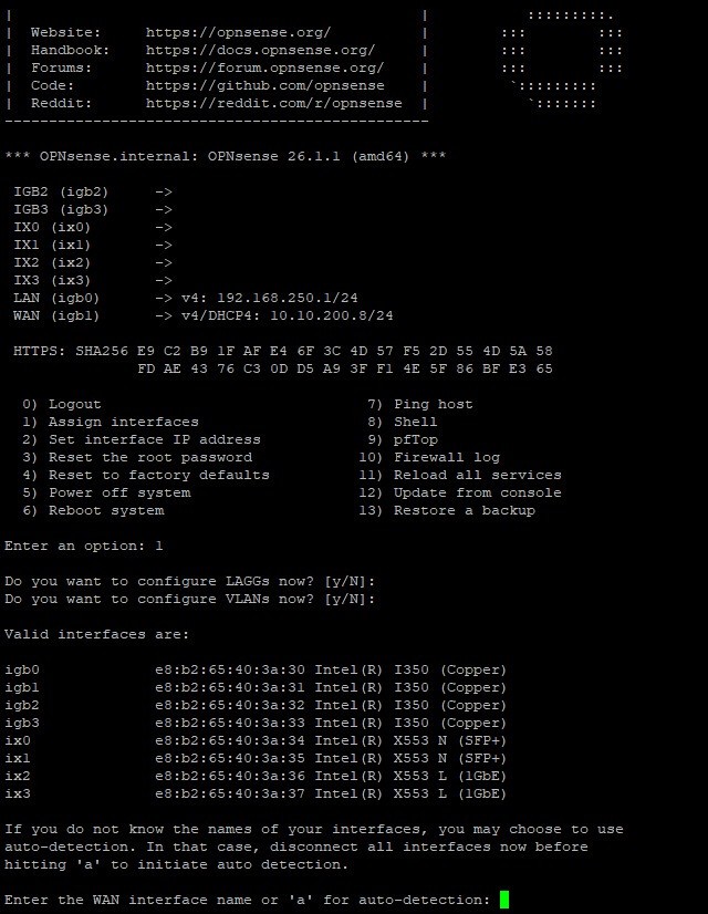 10GbE OPNsense Firewall VPN AES QAT 4-Core Atom C3558 2.20GHz 8GB DDR4 128GB SSD