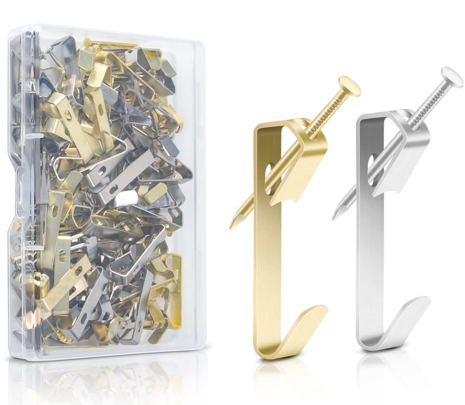 130 Pcs 30lb Picture Hangers – Multipurpose Picture Hanging Hooks Kit