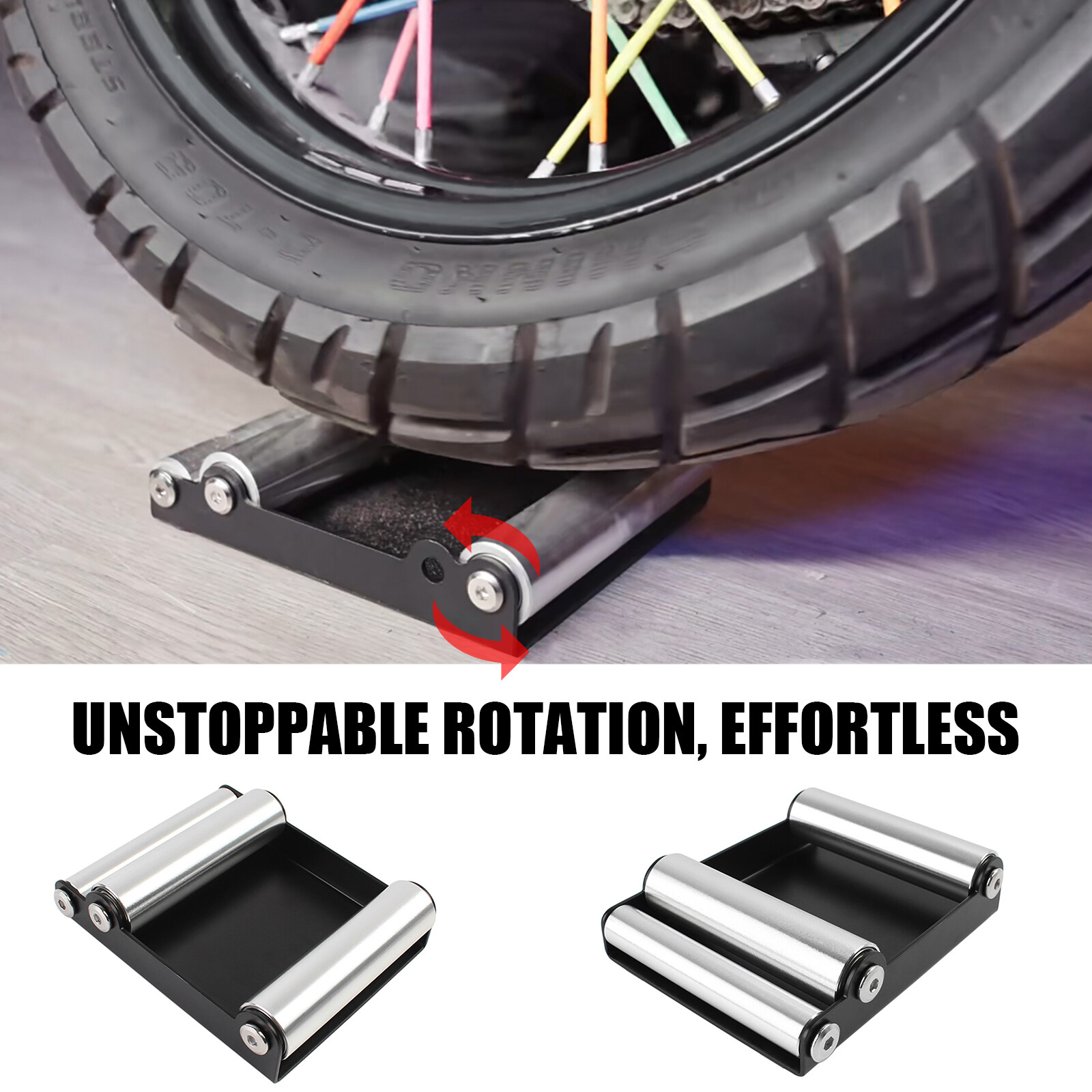 Wheel Cleaning Stand Paddock Stand Portable Wheel Roller Stand Support Parking