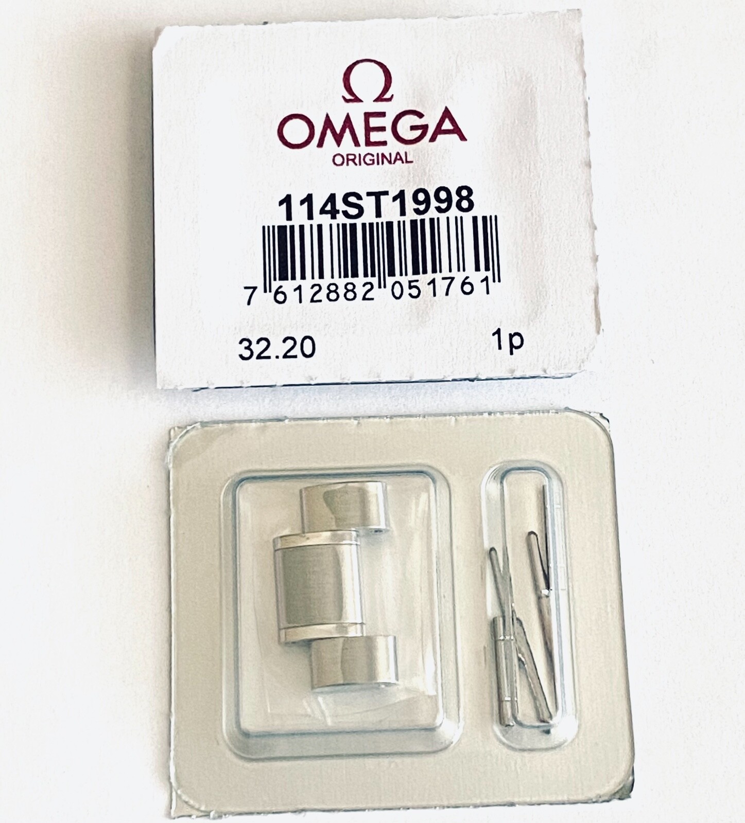 Authentic! Omega Seamaster Steel Watch Link For Bracelet Model: 1610/930