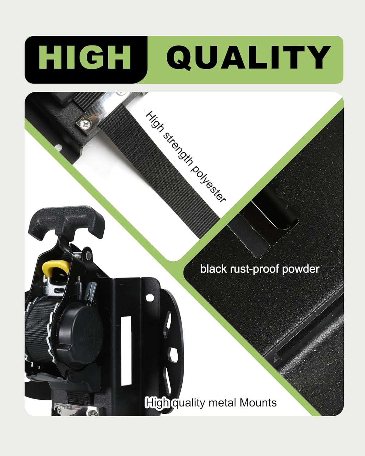 Retractable Truck Bed Ratchet Straps for Ford F-150 F250 F350 F450 2015-2025 (2)