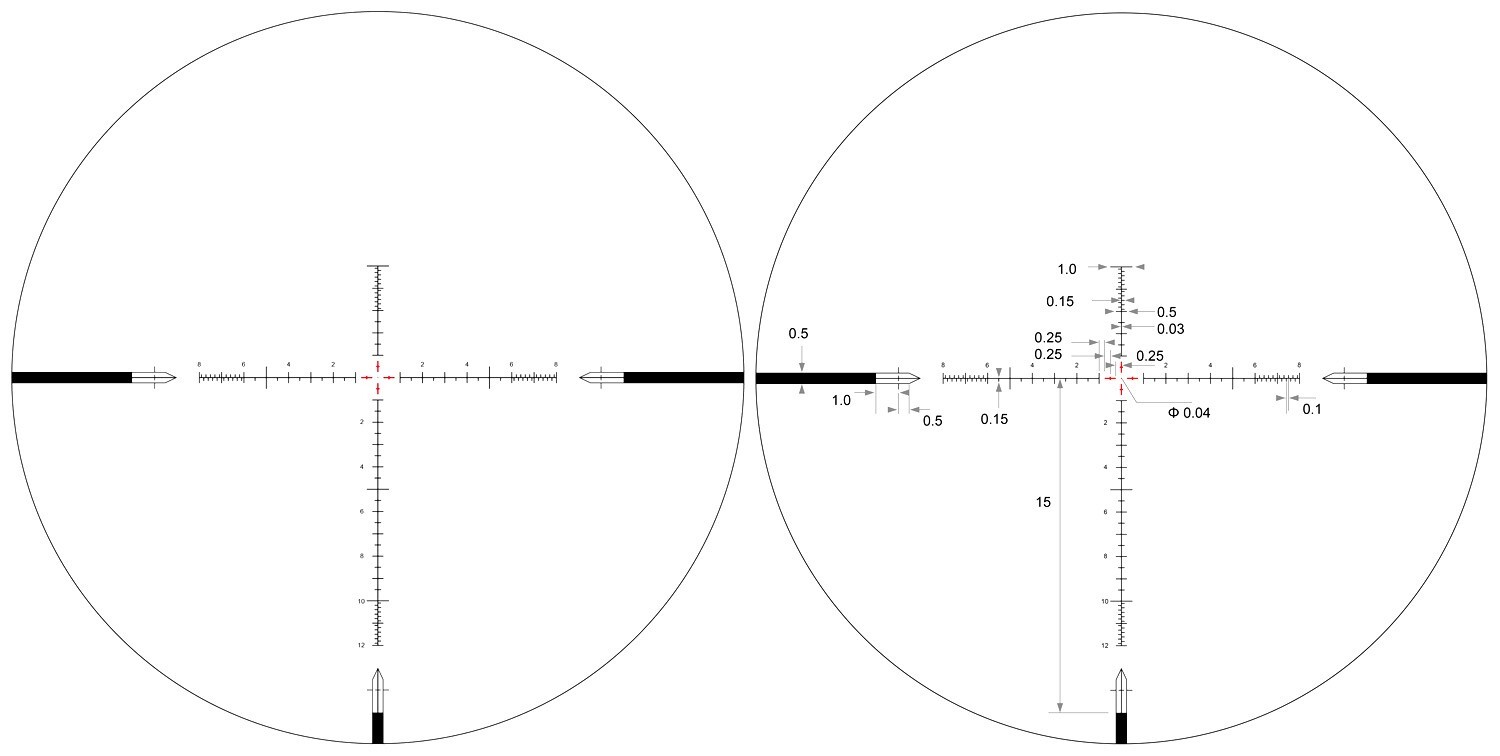 Arken Optics SH-4J GENII 6-24X50 FFP MIL VHR Reticle with Zero Stop - 34mm Tube