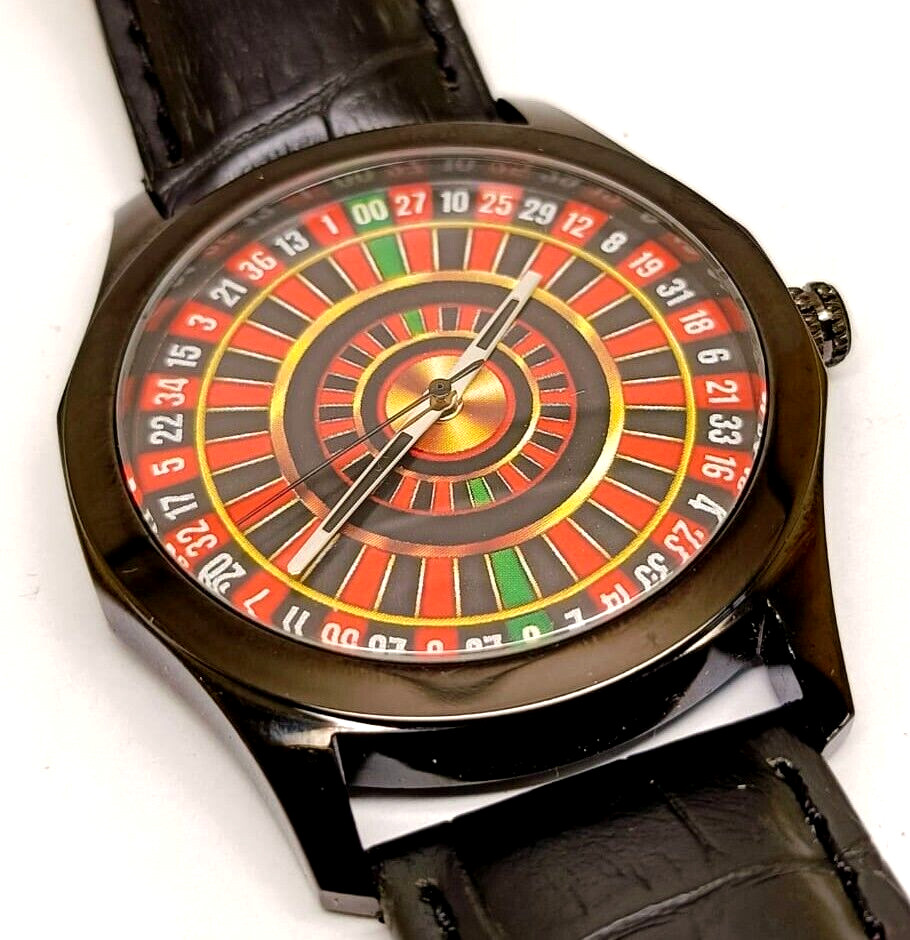 AMERICAN ROULETTE SOLID BRASS CASINO GAMBLING WATCH USA TARIFF INCLUDED