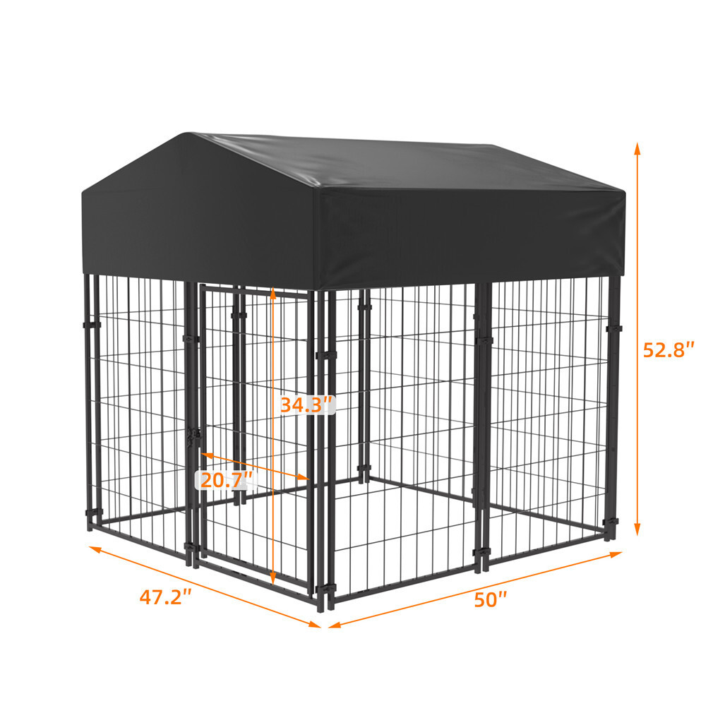 Extra Large Welded Wire Dog Kennel Pet Playpen Outdoor Heavy Duty Dog Crate Cage