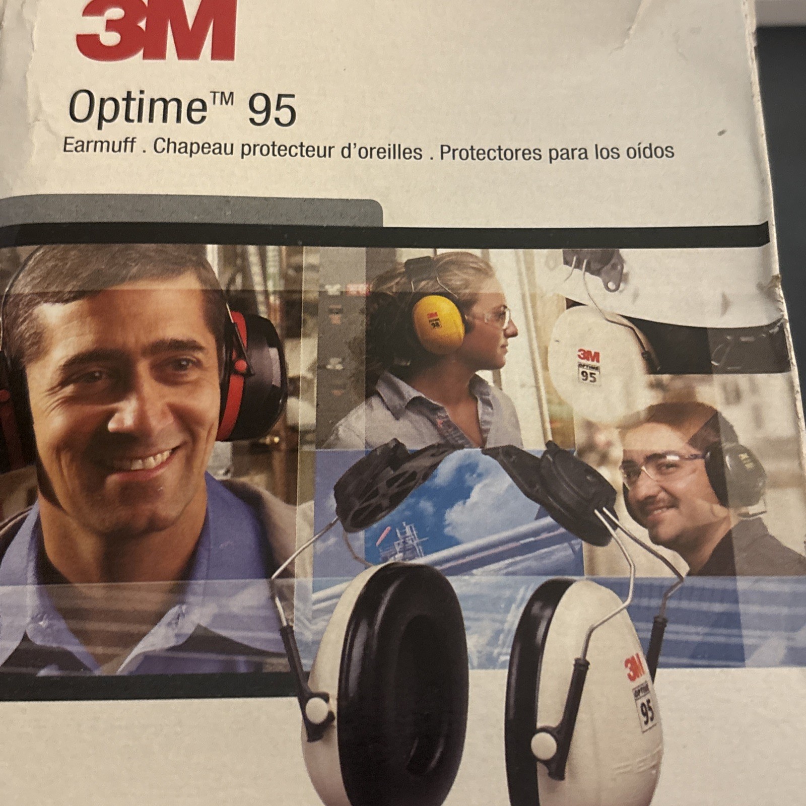 3M Peltor Optime 95 H6P3E/V Hard Hat Mounted Ear Muffs Helmet Earmuff