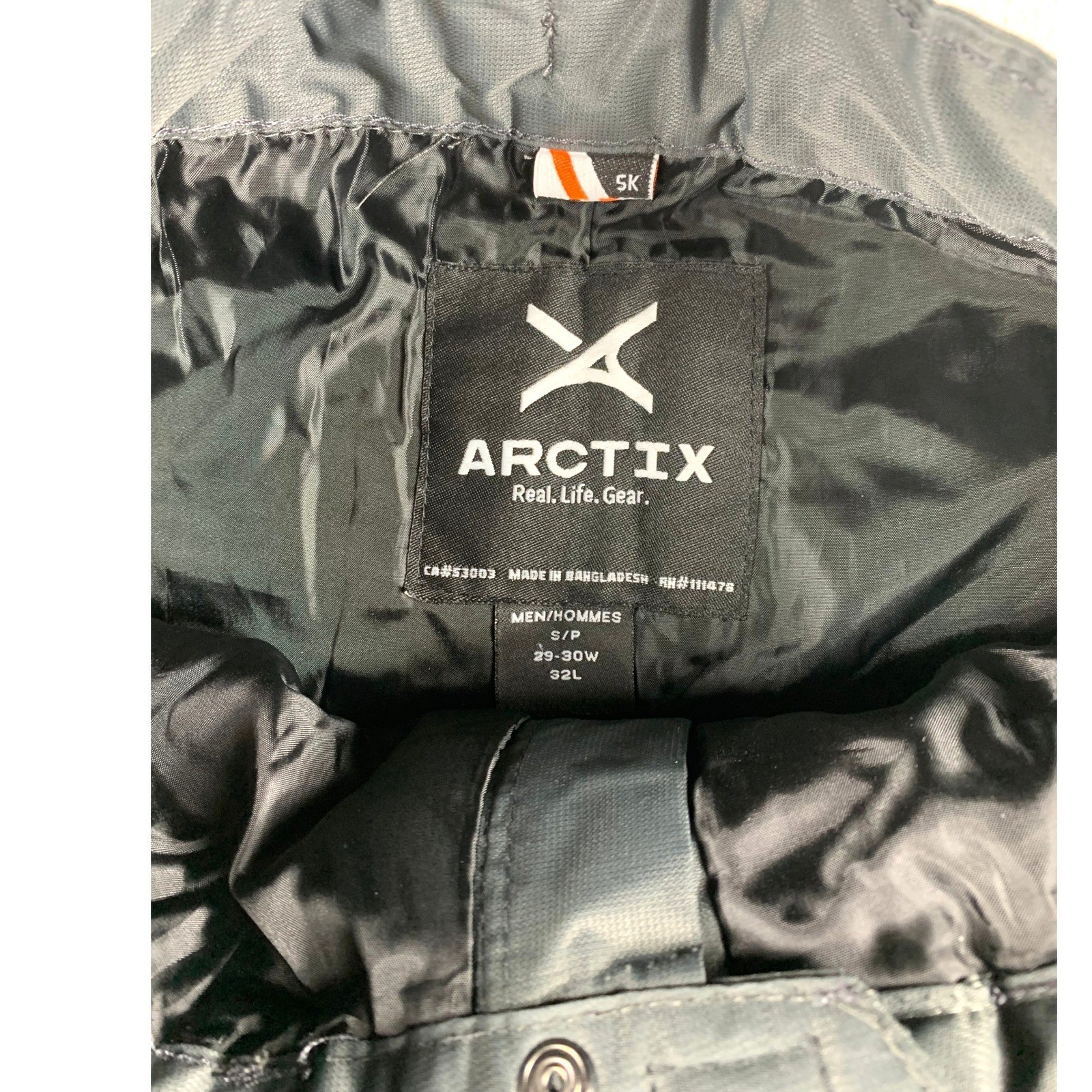 Arctic Quest Snow Pants Men Small Dark Gray Insulated Ski Snowboard Cargo