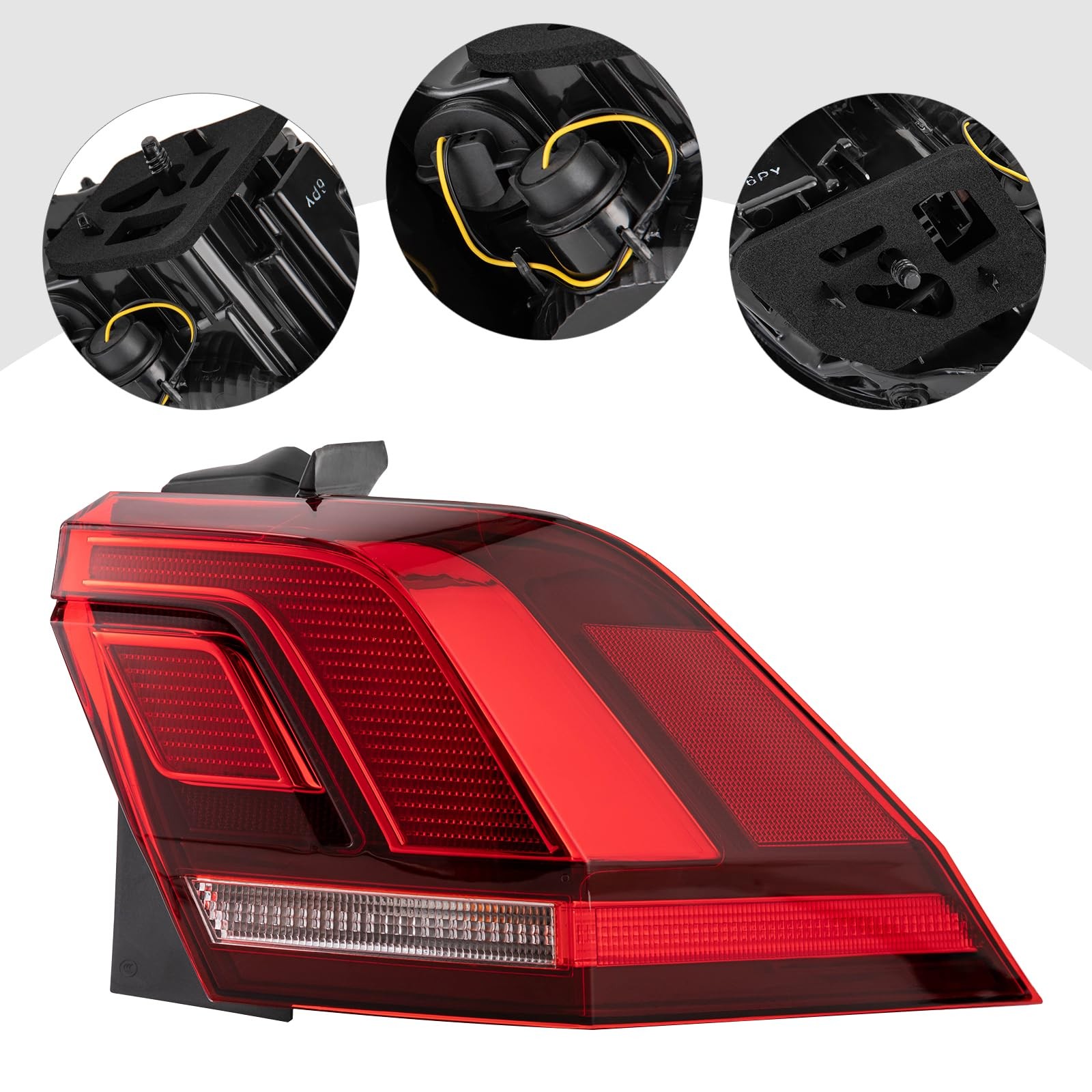 For 2018-2023Volkswagen Tiguann Halogen Taillights Assembly (Pair Set)