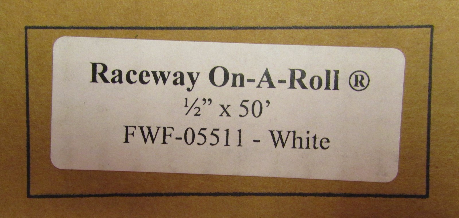 Quest Premier Raceway on a Roll FWF 05511 White Wire Management Raceway 1/2"x50'